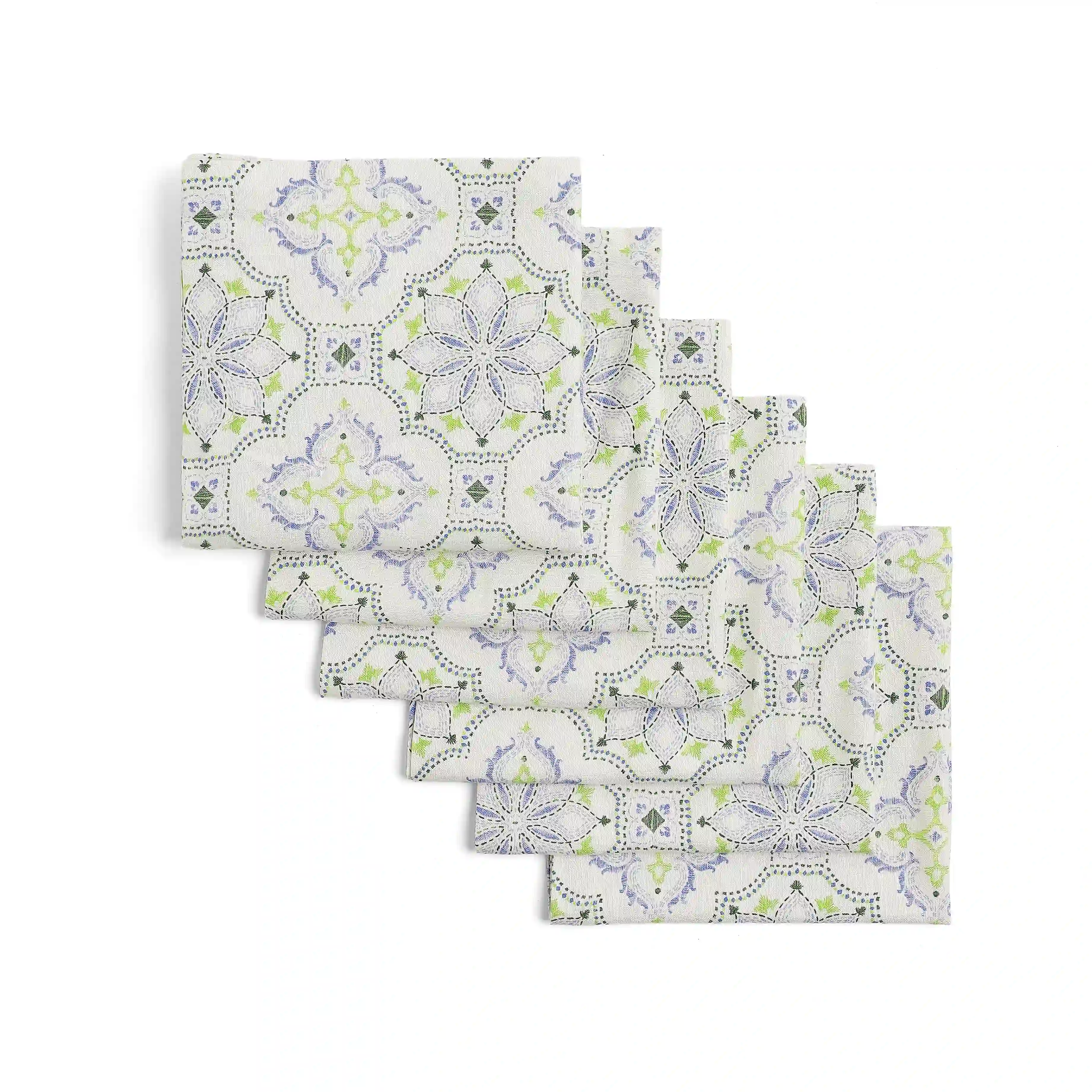 Nonna's Home | Tuscan Inspired Printed Soft & Absorbent Cotton Table Napkins | Set of 4 & 6 - Image 15