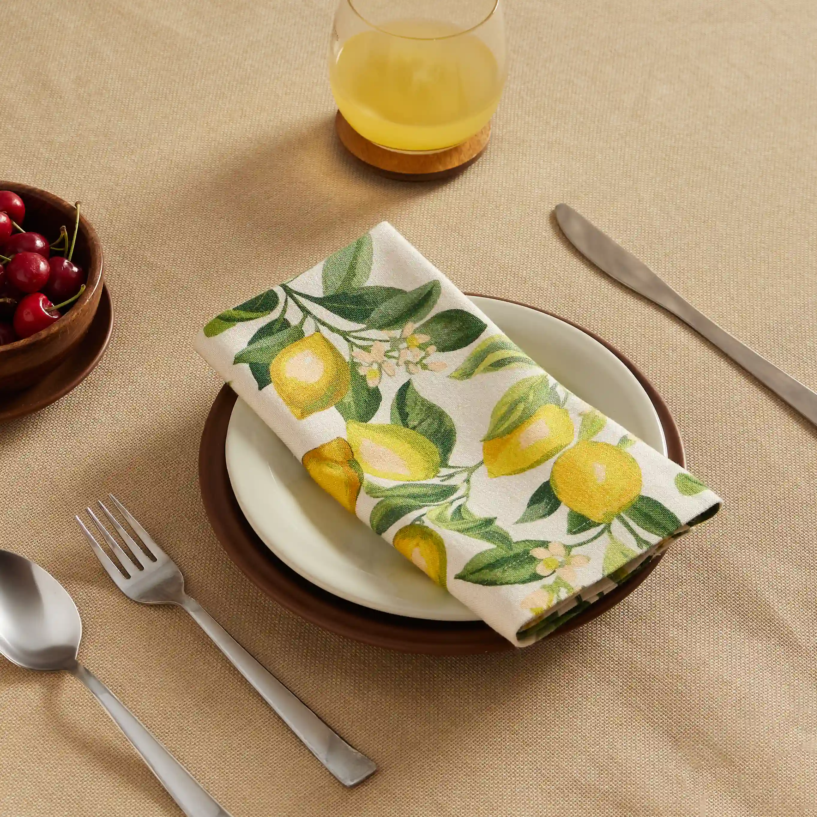 Nonna's Home | Tuscan Inspired Printed Soft & Absorbent Cotton Table Napkins | Set of 4 & 6 - Image 6