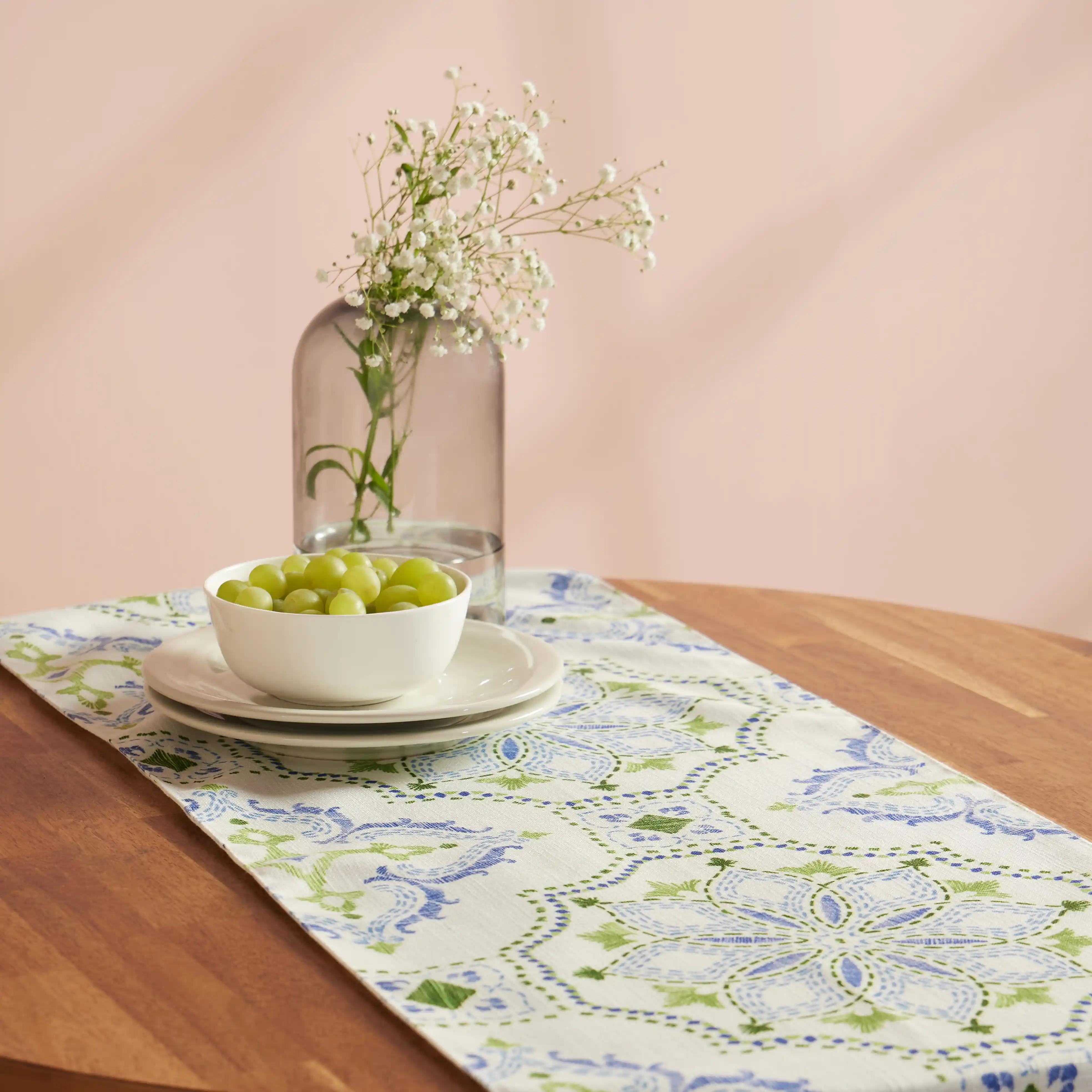 Nonna's Home | Tuscan Inspired Easy to Maintain Table Runner | Enhanced Stability with Poly Micro Backing - Image 6