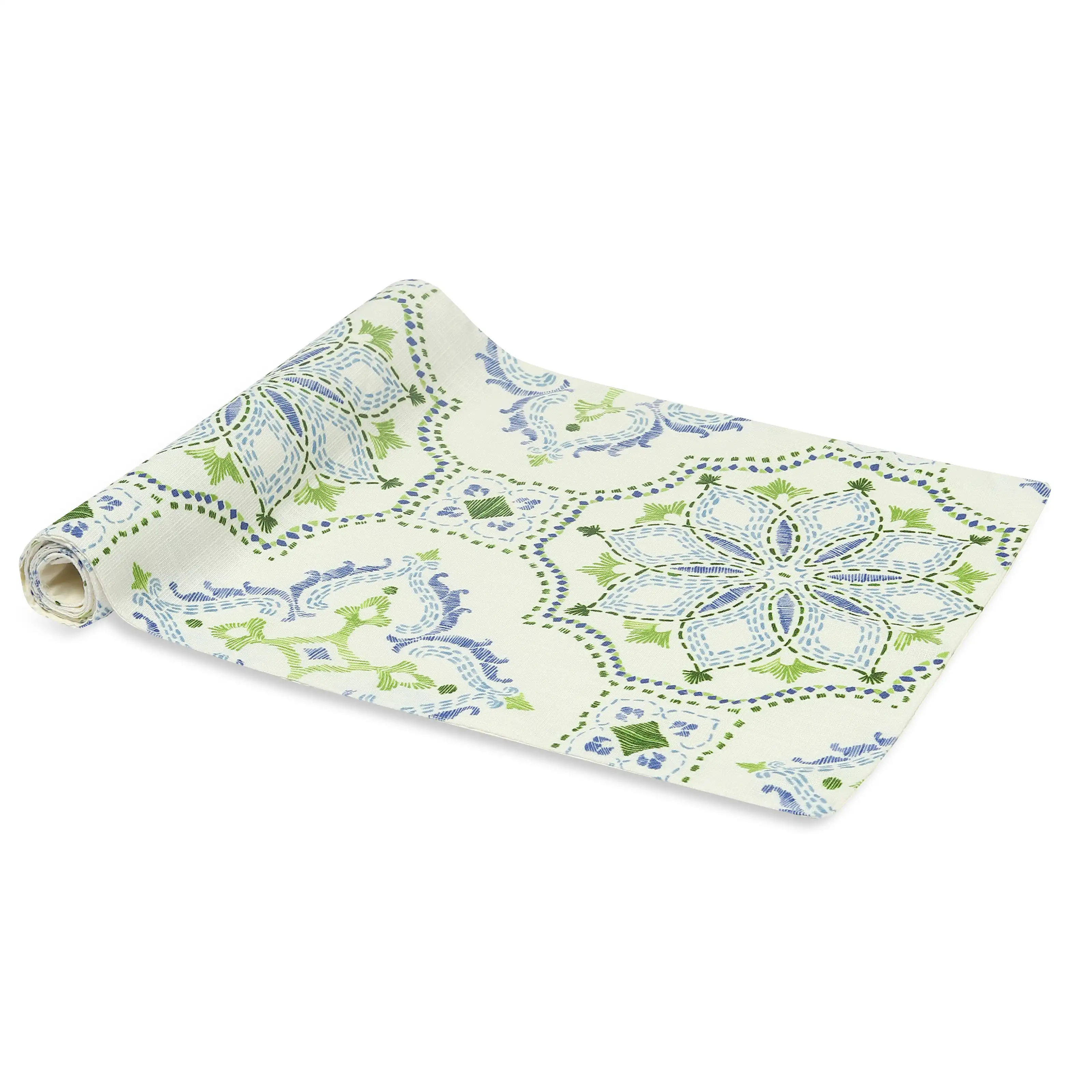 Nonna's Home | Tuscan Inspired Easy to Maintain Table Runner | Enhanced Stability with Poly Micro Backing - Image 7