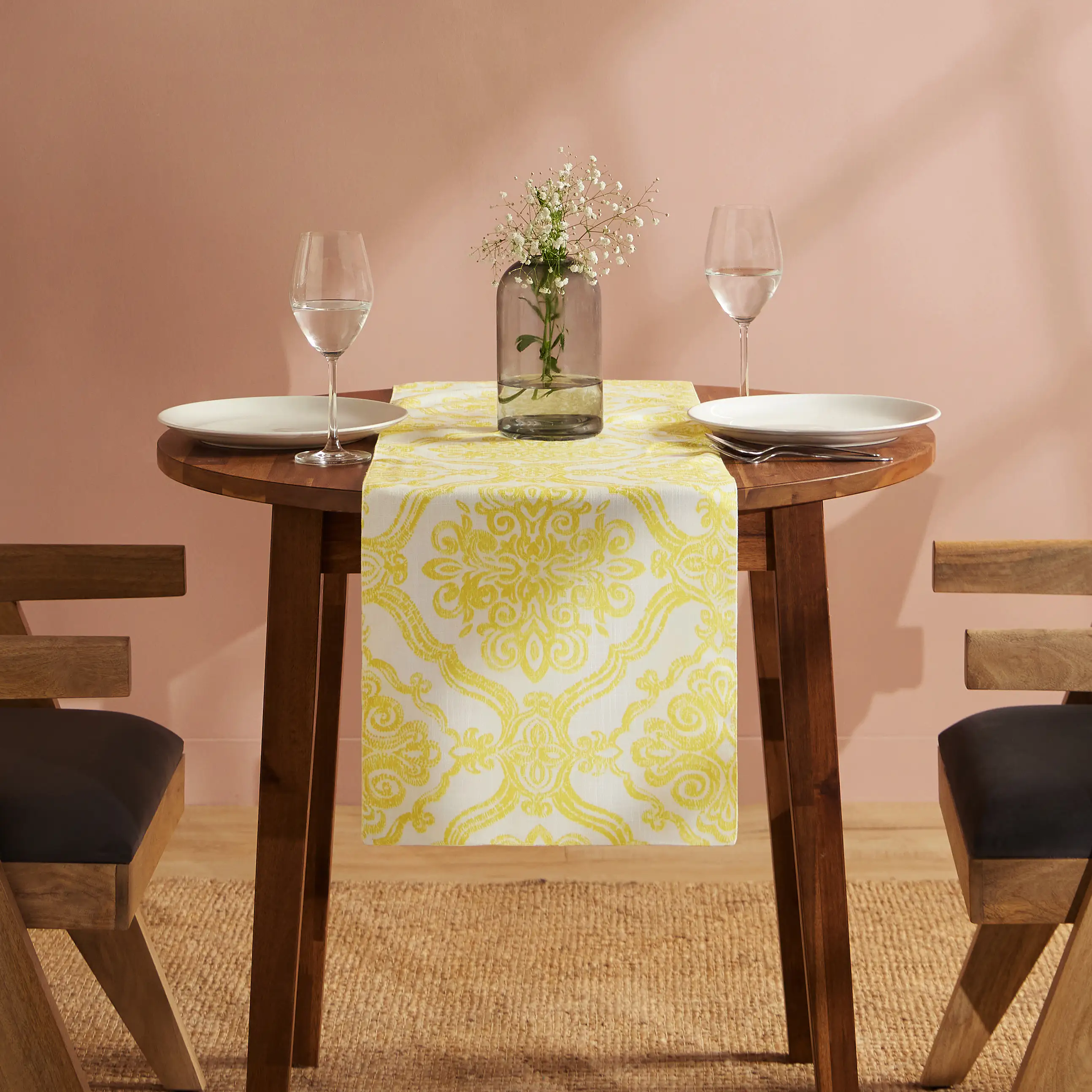 Nonna's Home | Tuscan Inspired Easy to Maintain Table Runner | Enhanced Stability with Poly Micro Backing - Image 9