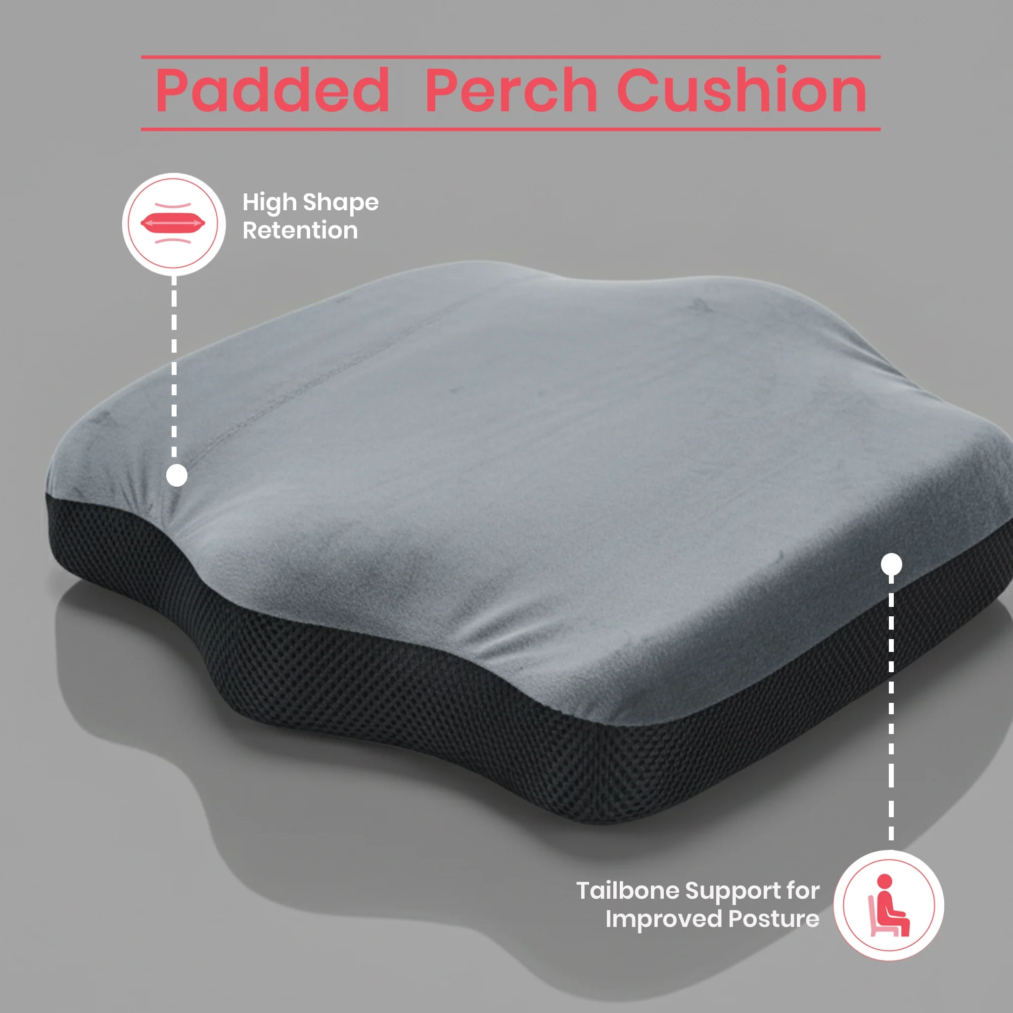 Padded Perch | Coccyx Relief & Tailbone Support Cushion - Image 6