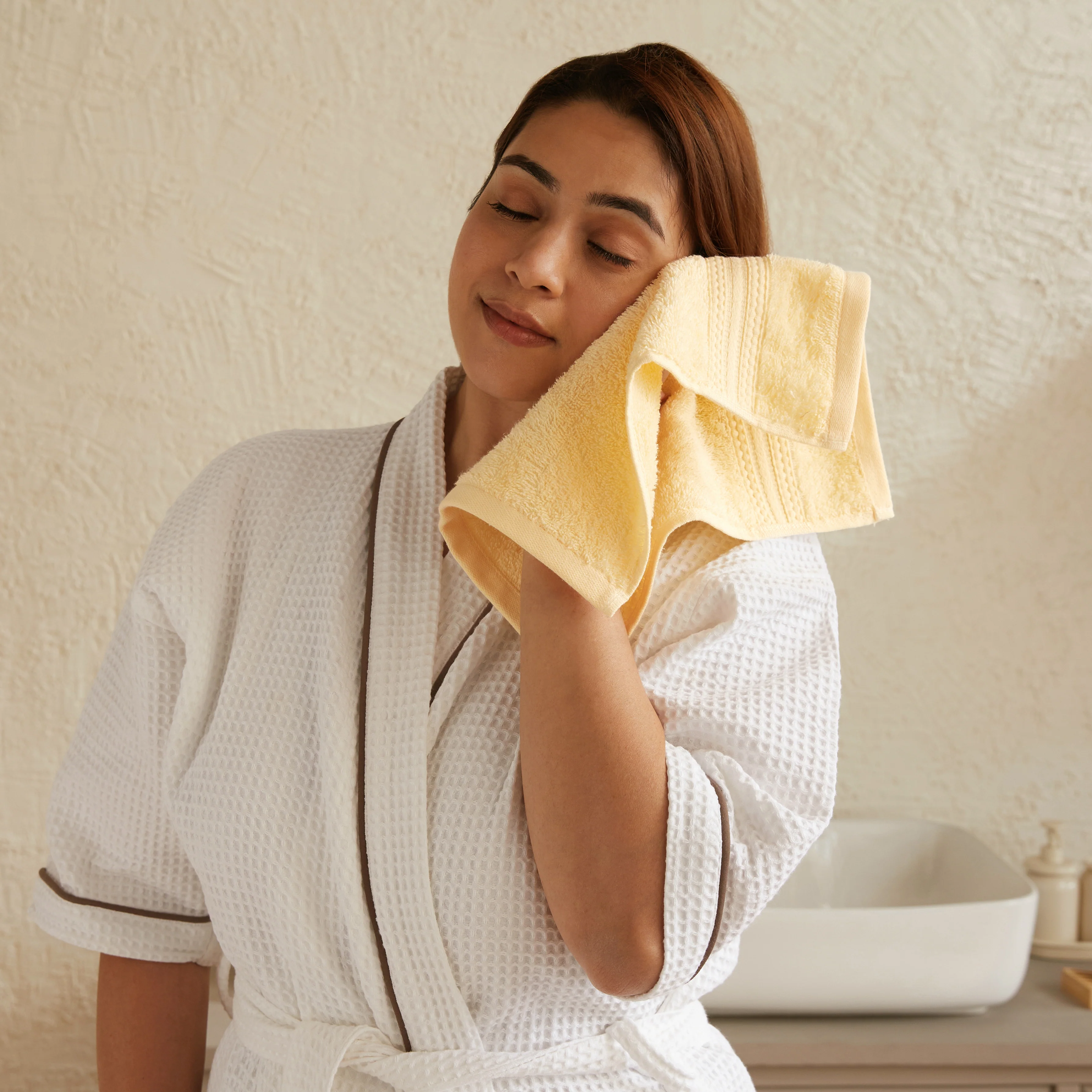Paleto | Everyday Essentials Absorbent Ring Spun Cotton 12 Piece Terry Towel Set | Set of Bath, Hand & Face Towels - Image 13