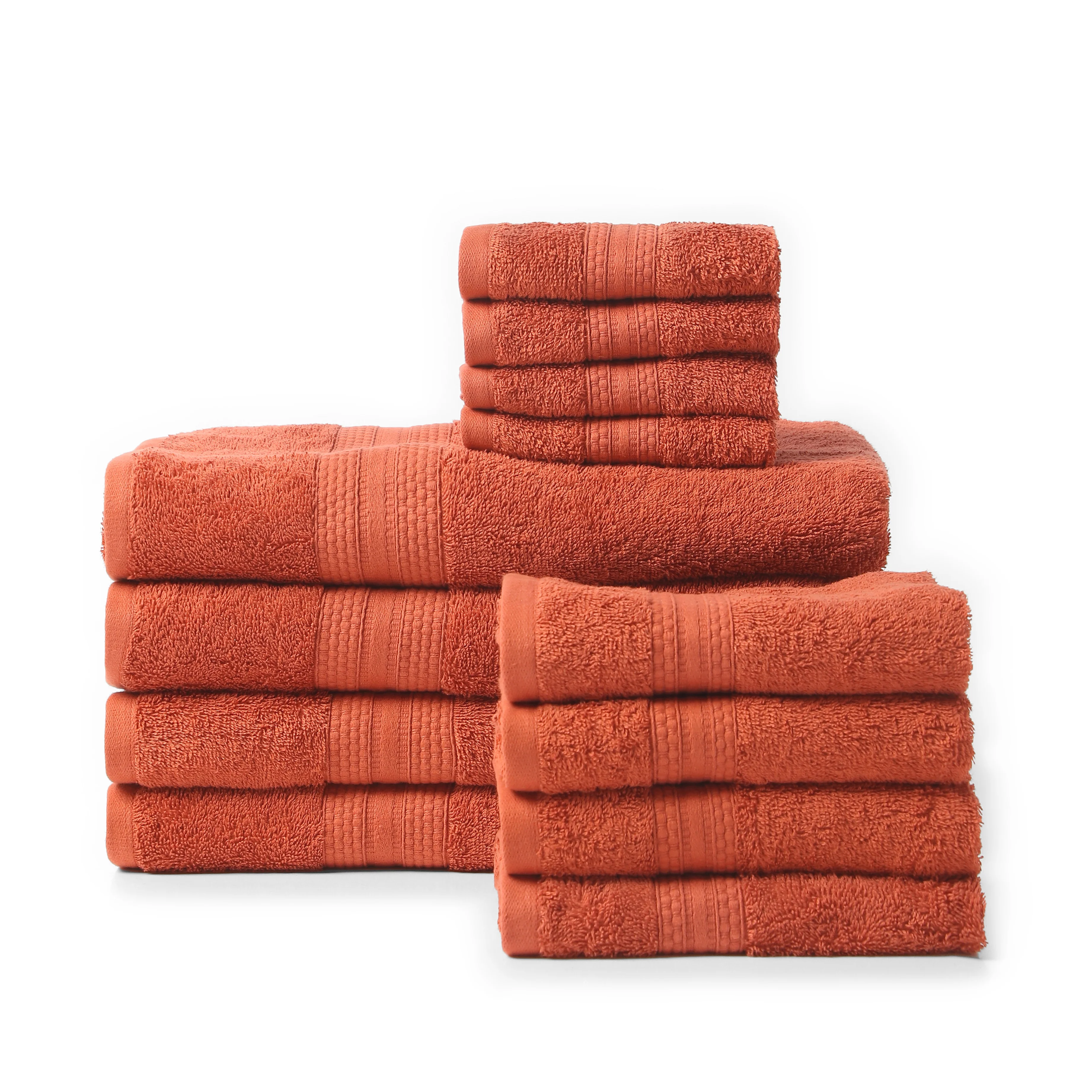 Paleto | Everyday Essentials Absorbent Ring Spun Cotton 12 Piece Terry Towel Set | Set of Bath, Hand & Face Towels - Image 17