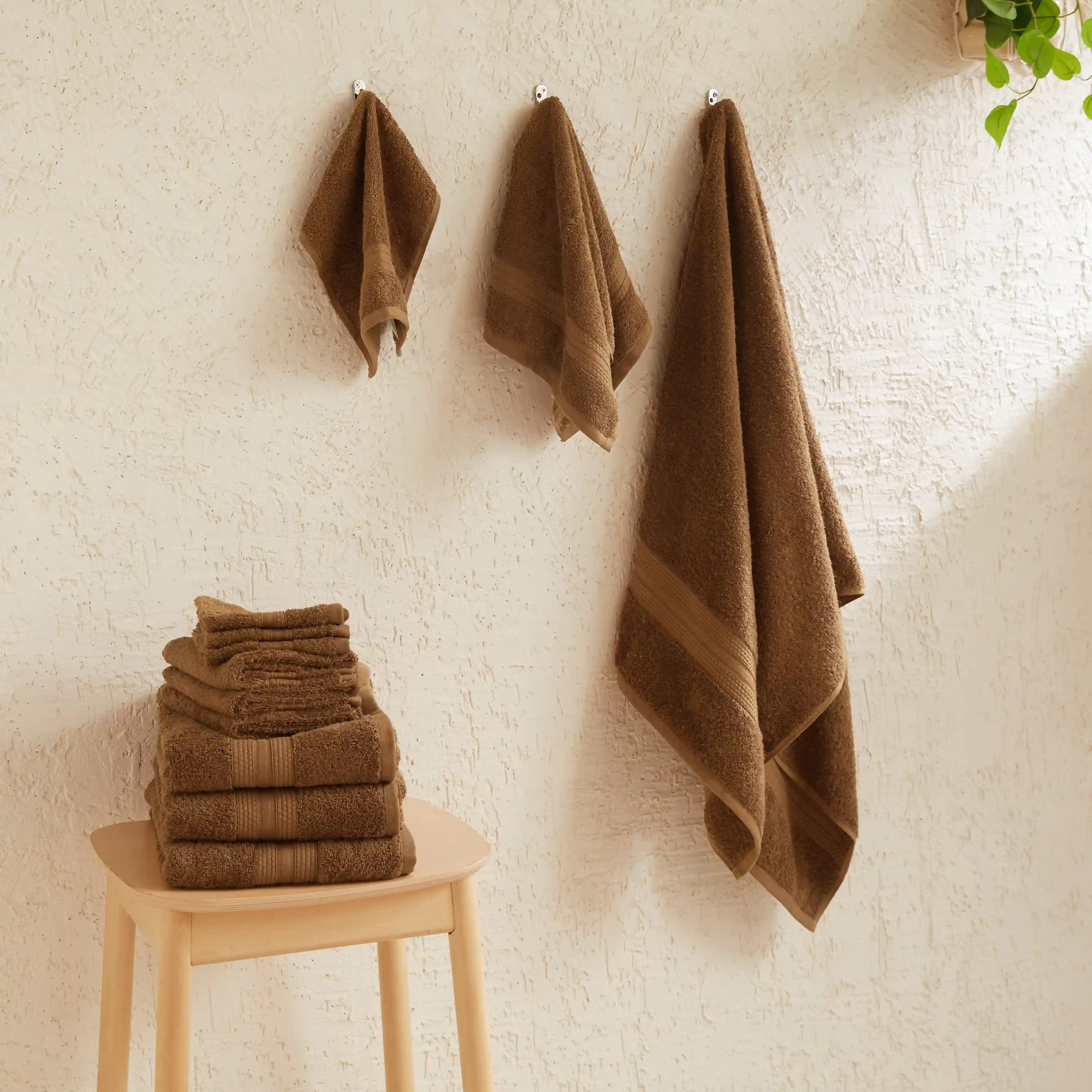 Paleto | Everyday Essentials Absorbent Ring Spun Cotton 12 Piece Terry Towel Set | Set of Bath, Hand & Face Towels - Image 22