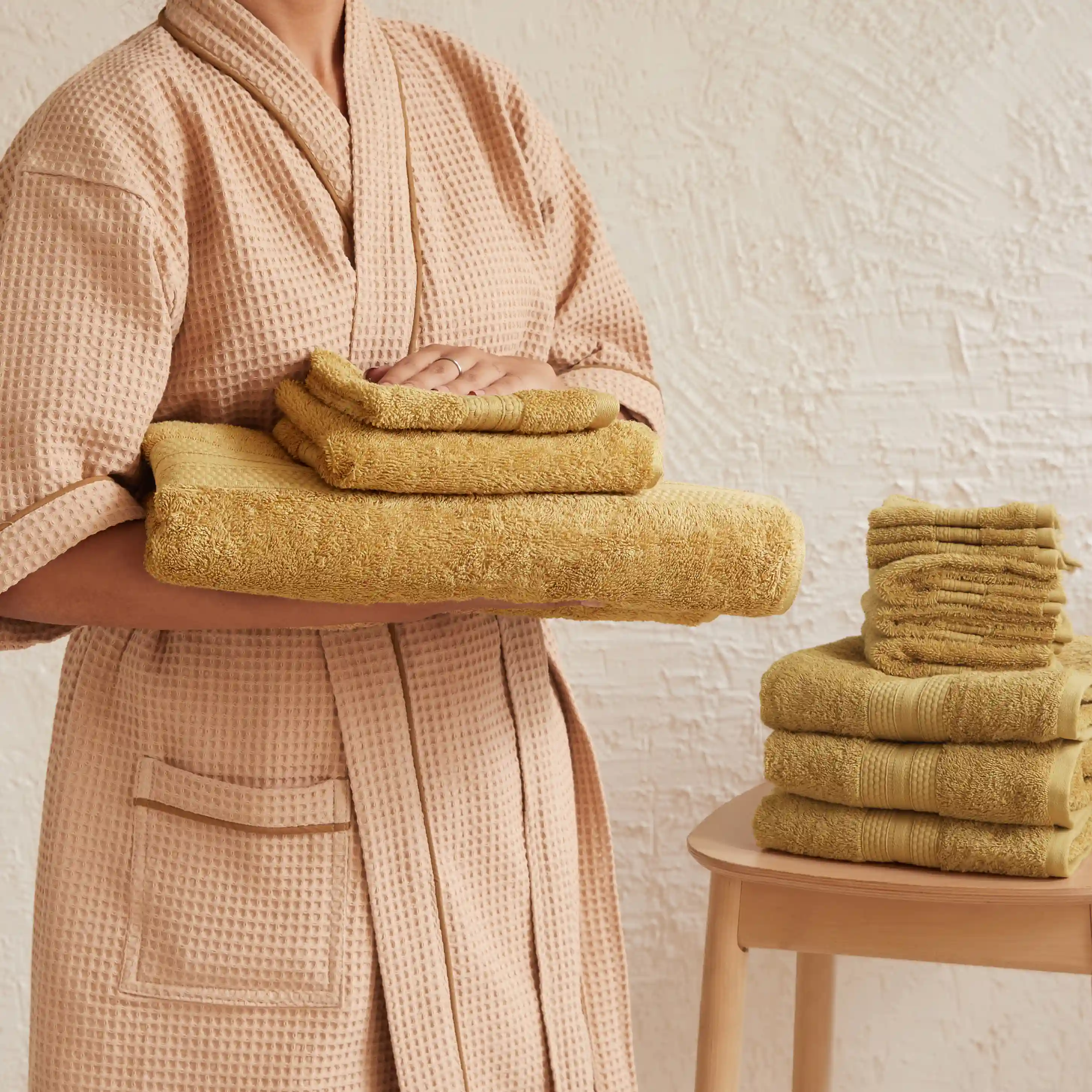 Paleto | Everyday Essentials Absorbent Ring Spun Cotton 12 Piece Terry Towel Set | Set of Bath, Hand & Face Towels - Image 37
