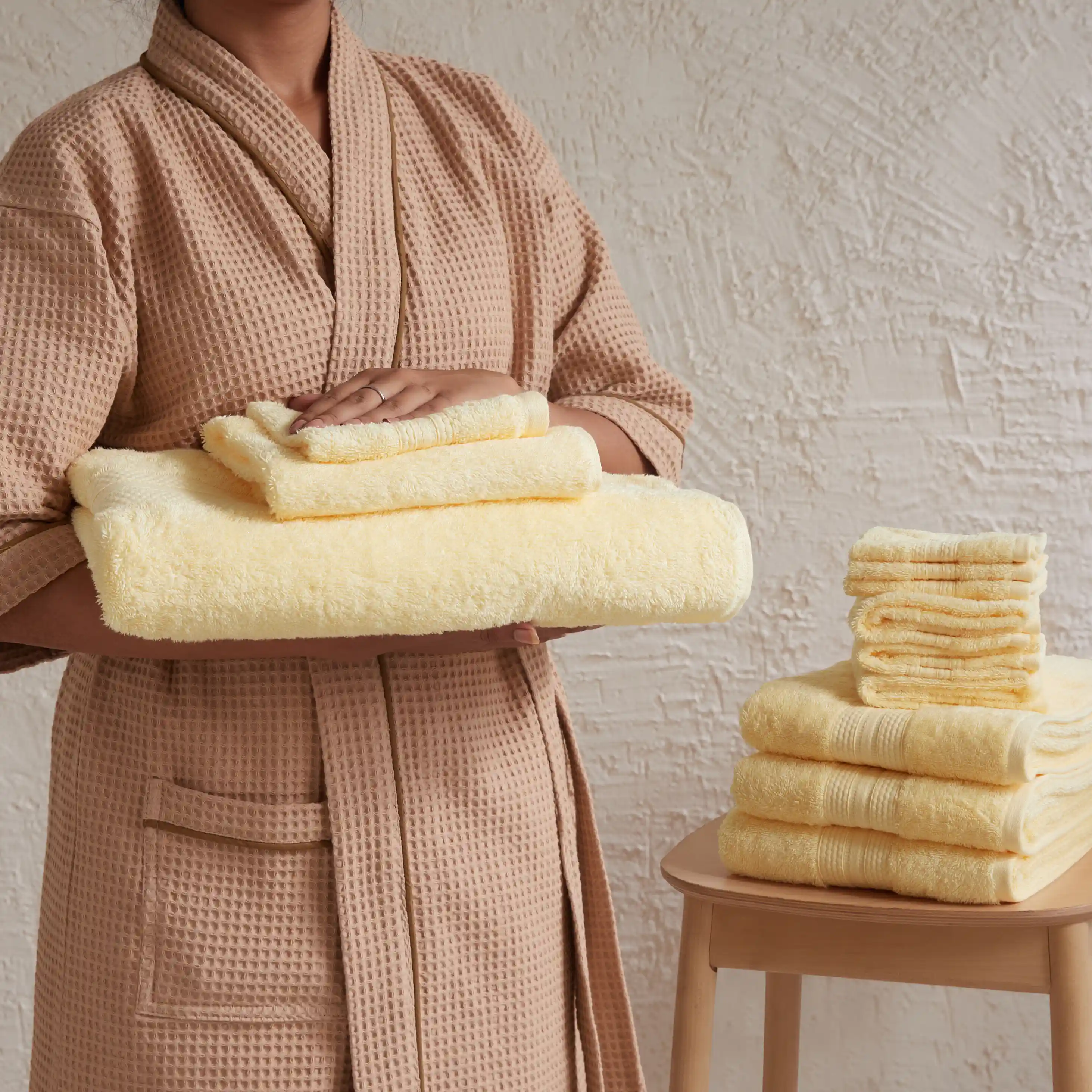 Paleto | Everyday Essentials Absorbent Ring Spun Cotton 12 Piece Terry Towel Set | Set of Bath, Hand & Face Towels - Image 9