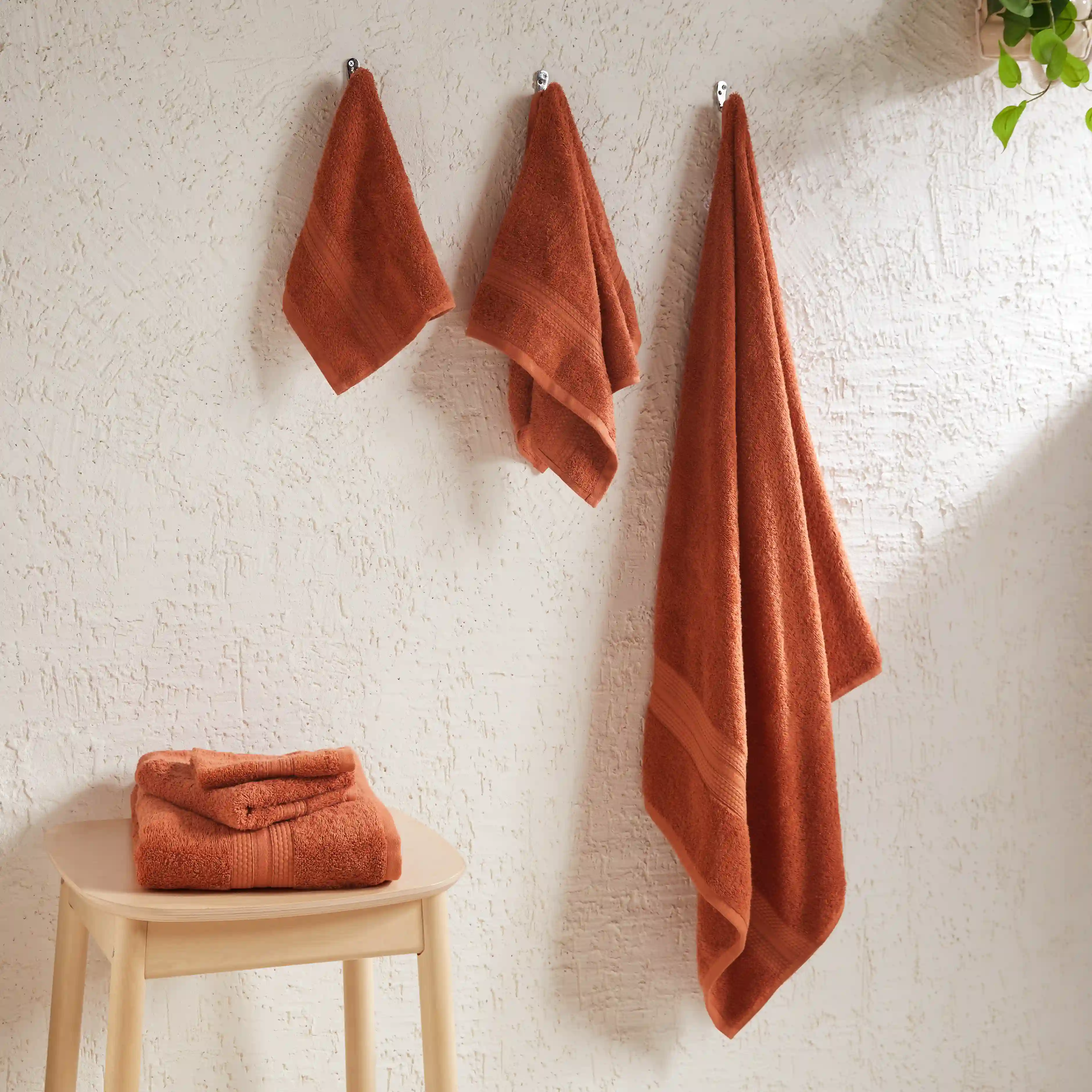 Paleto | Everyday Essentials Absorbent Ring Spun Cotton 6 Piece Terry Towel Set | Set of Bath, Hand & Face Towels - Image 15