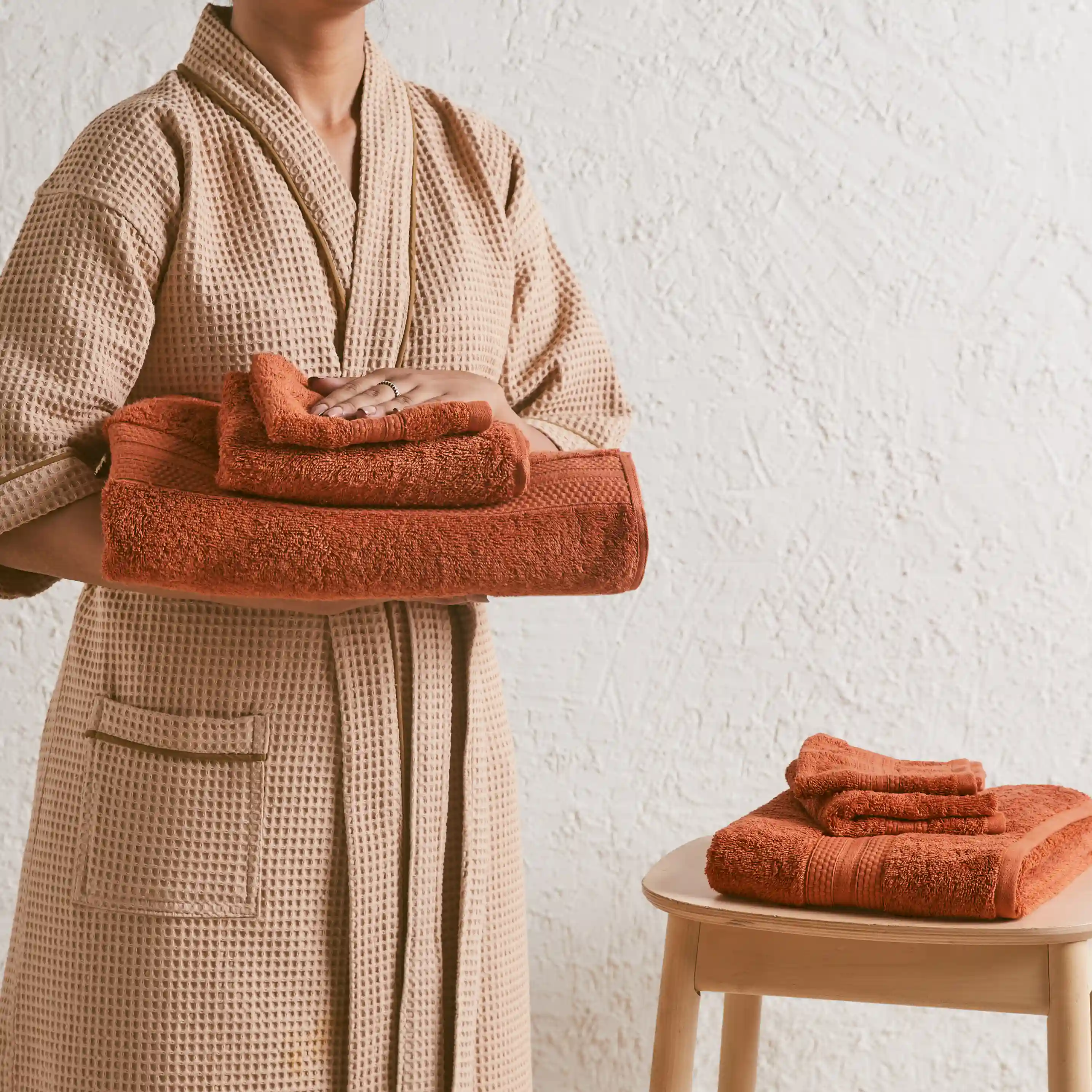 Paleto | Everyday Essentials Absorbent Ring Spun Cotton 6 Piece Terry Towel Set | Set of Bath, Hand & Face Towels - Image 16