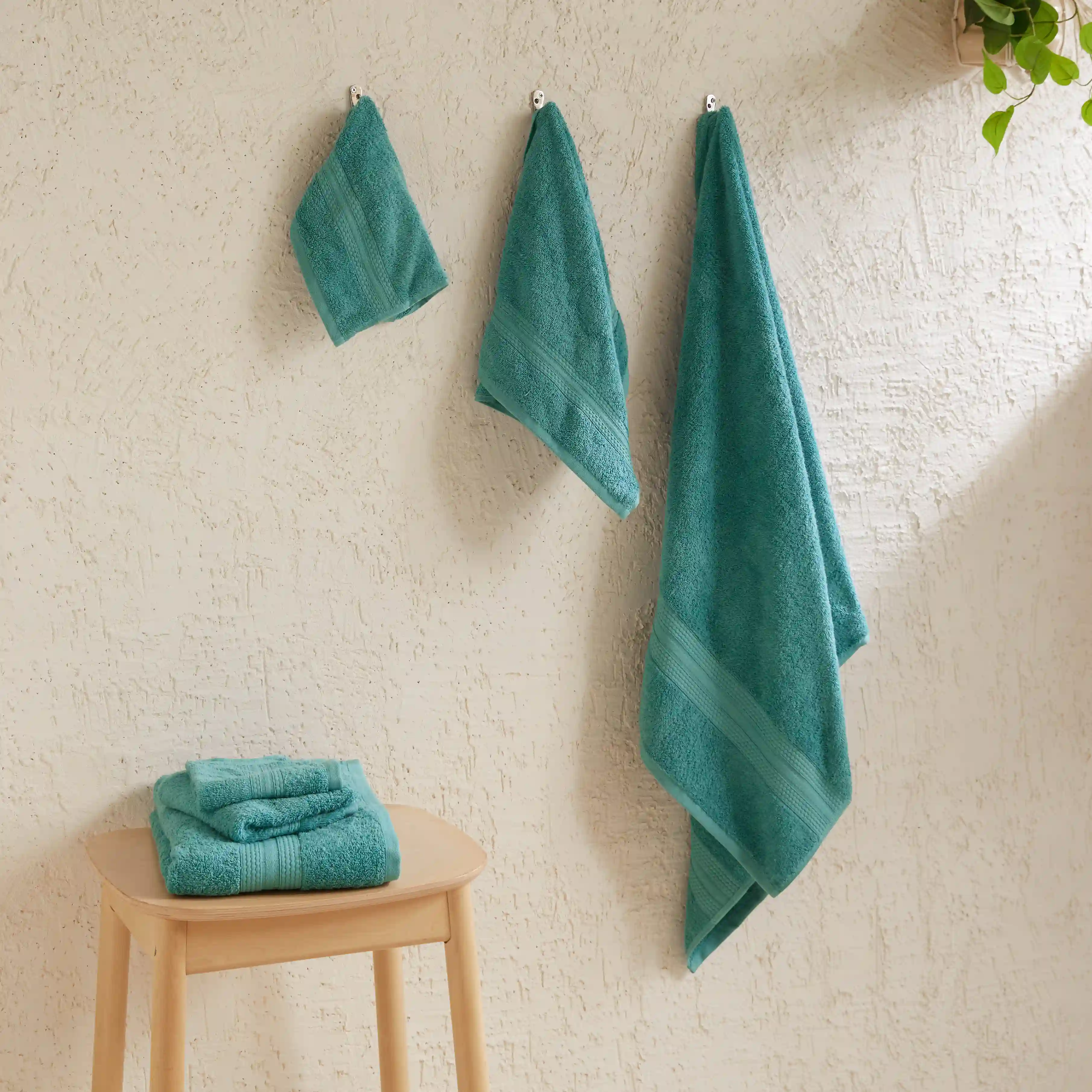 Paleto | Everyday Essentials Absorbent Ring Spun Cotton 6 Piece Terry Towel Set | Set of Bath, Hand & Face Towels - Image 29