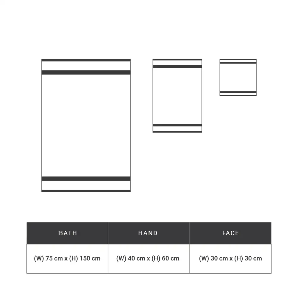 Paleto | Everyday Essentials Absorbent Ring Spun Cotton 6 Piece Terry Towel Set | Set of Bath, Hand & Face Towels - Image 49