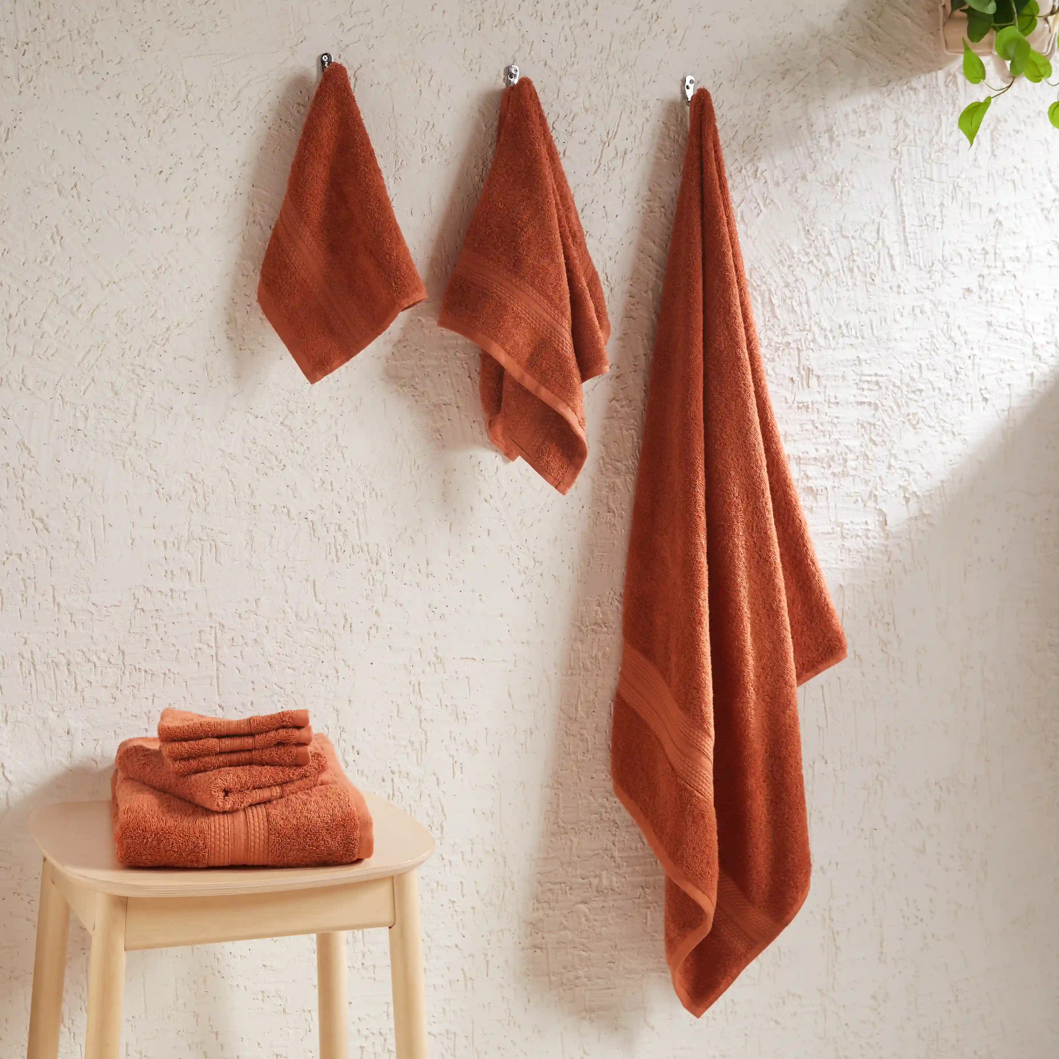 Paleto | Everyday Essentials Absorbent Ring Spun Cotton 8 Piece Terry Towel Set | Set of Bath, Hand & Face Towels - Image 13