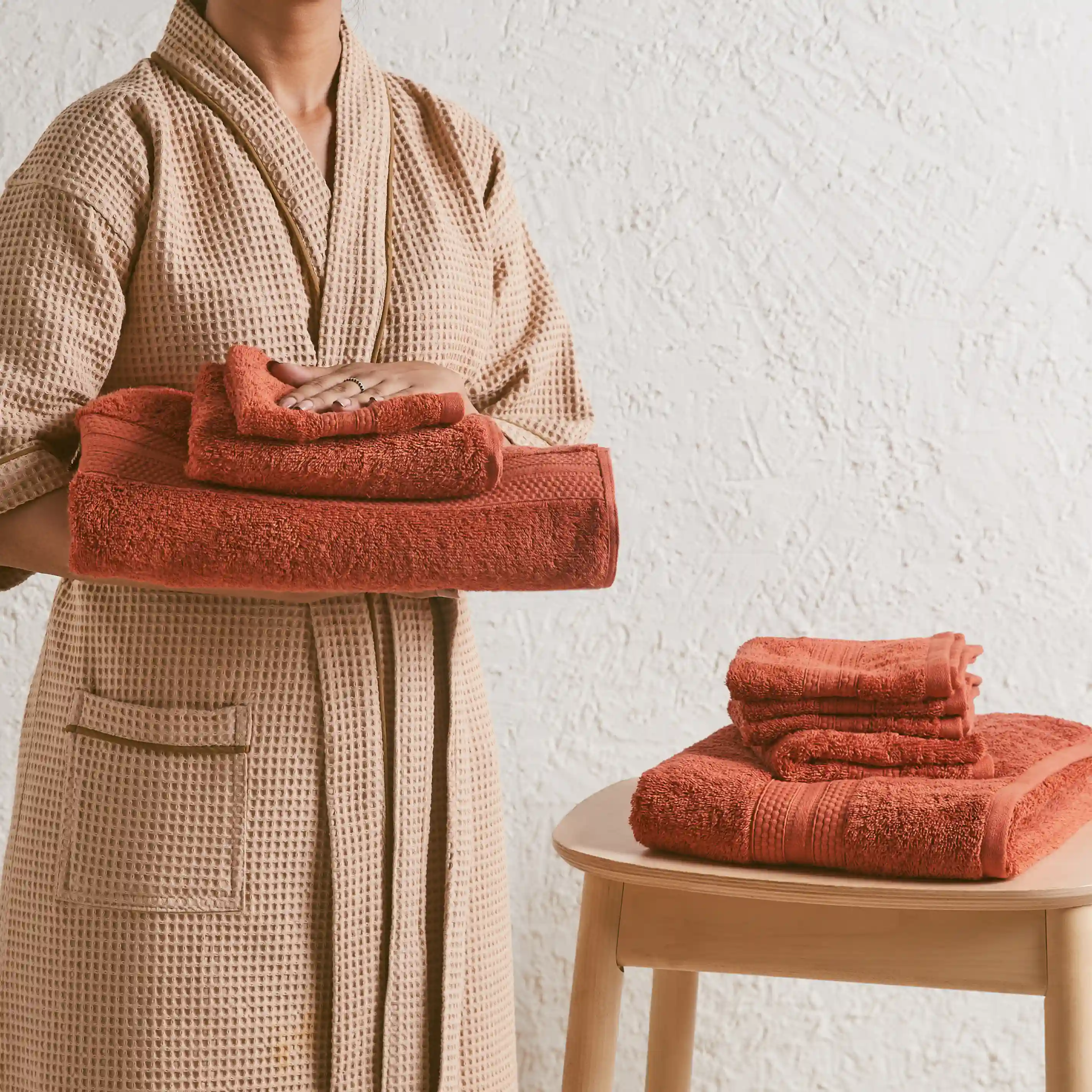 Paleto | Everyday Essentials Absorbent Ring Spun Cotton 8 Piece Terry Towel Set | Set of Bath, Hand & Face Towels - Image 14