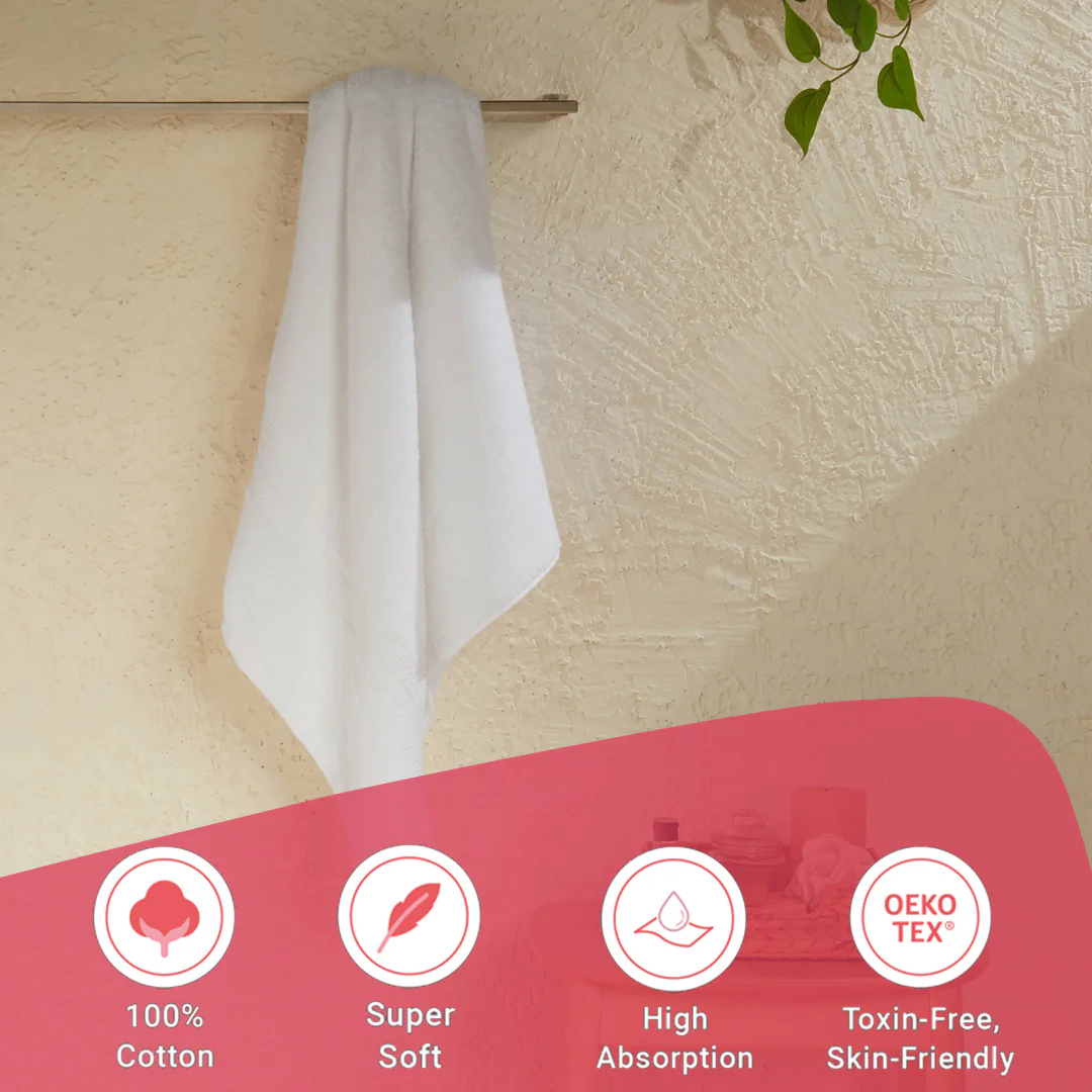 Paleto | Everyday Essentials Absorbent Ring Spun Cotton Bath Towel - Image 28