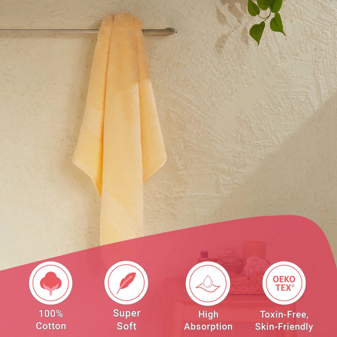 Paleto | Everyday Essentials Absorbent Ring Spun Cotton Bath Towel - Image 29