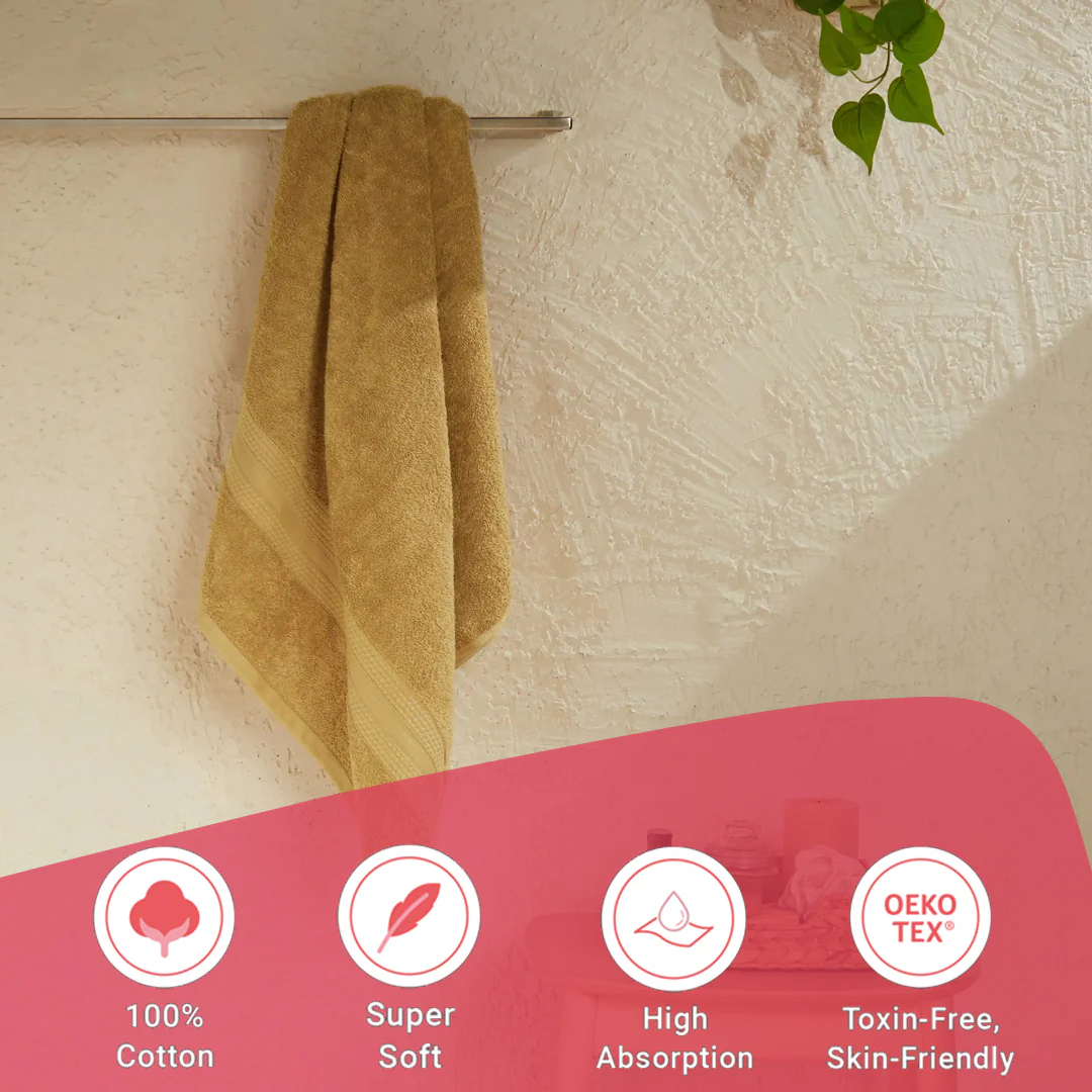 Paleto | Everyday Essentials Absorbent Ring Spun Cotton Bath Towel - Image 33