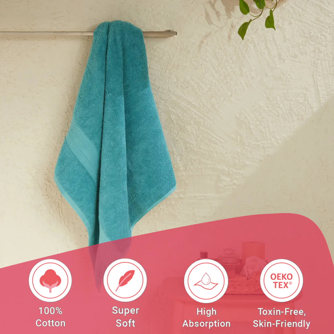 Paleto | Everyday Essentials Absorbent Ring Spun Cotton Bath Towel - Image 35
