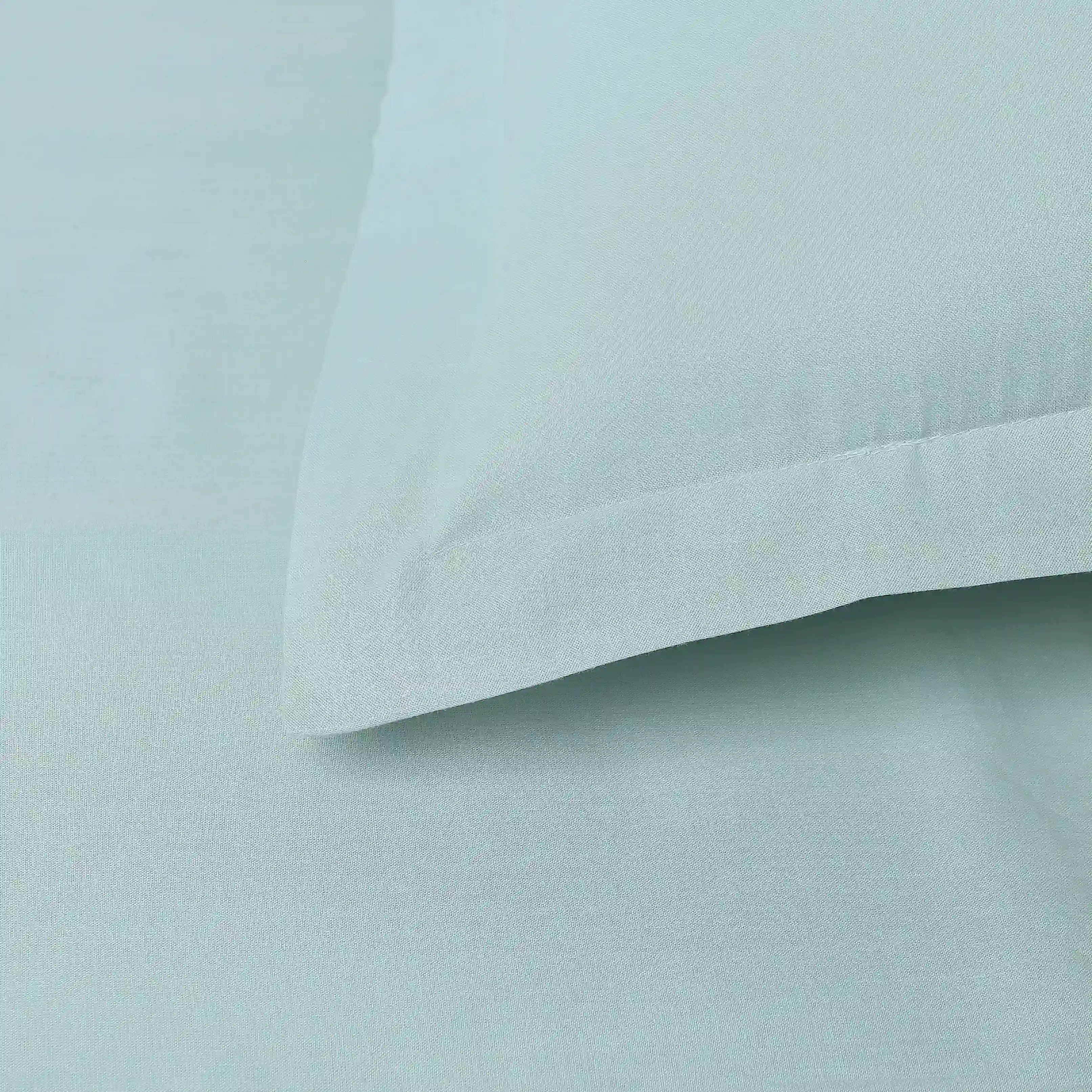 Paleto | Everyday Hues Solid Dyed Cotton Bedsheet Set-Blue Sky - Image 10