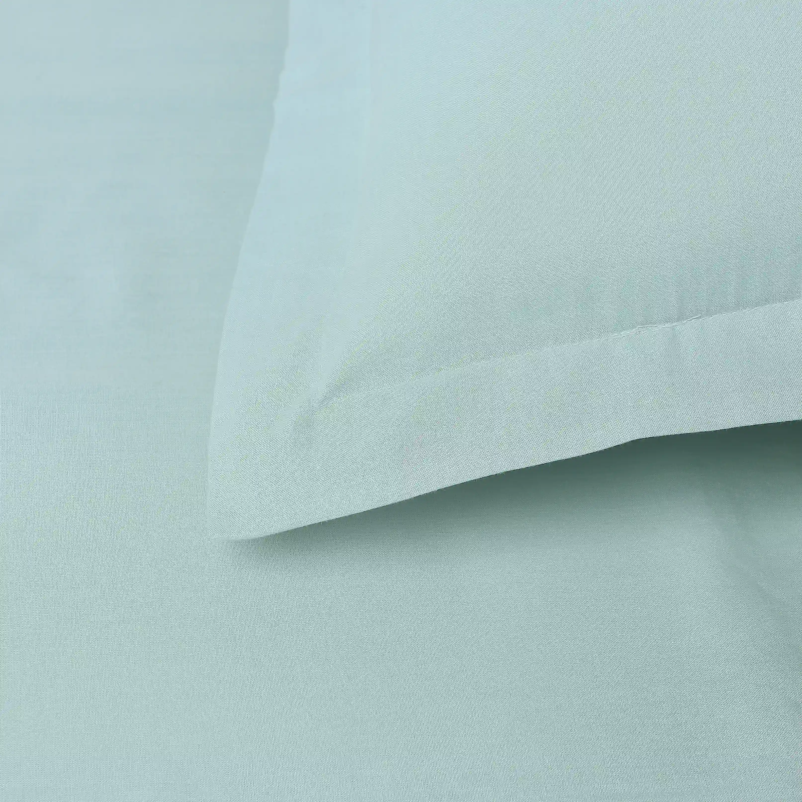 Paleto | Everyday Hues Solid Dyed Cotton Bedsheet Set-Blue Sky - Image 5