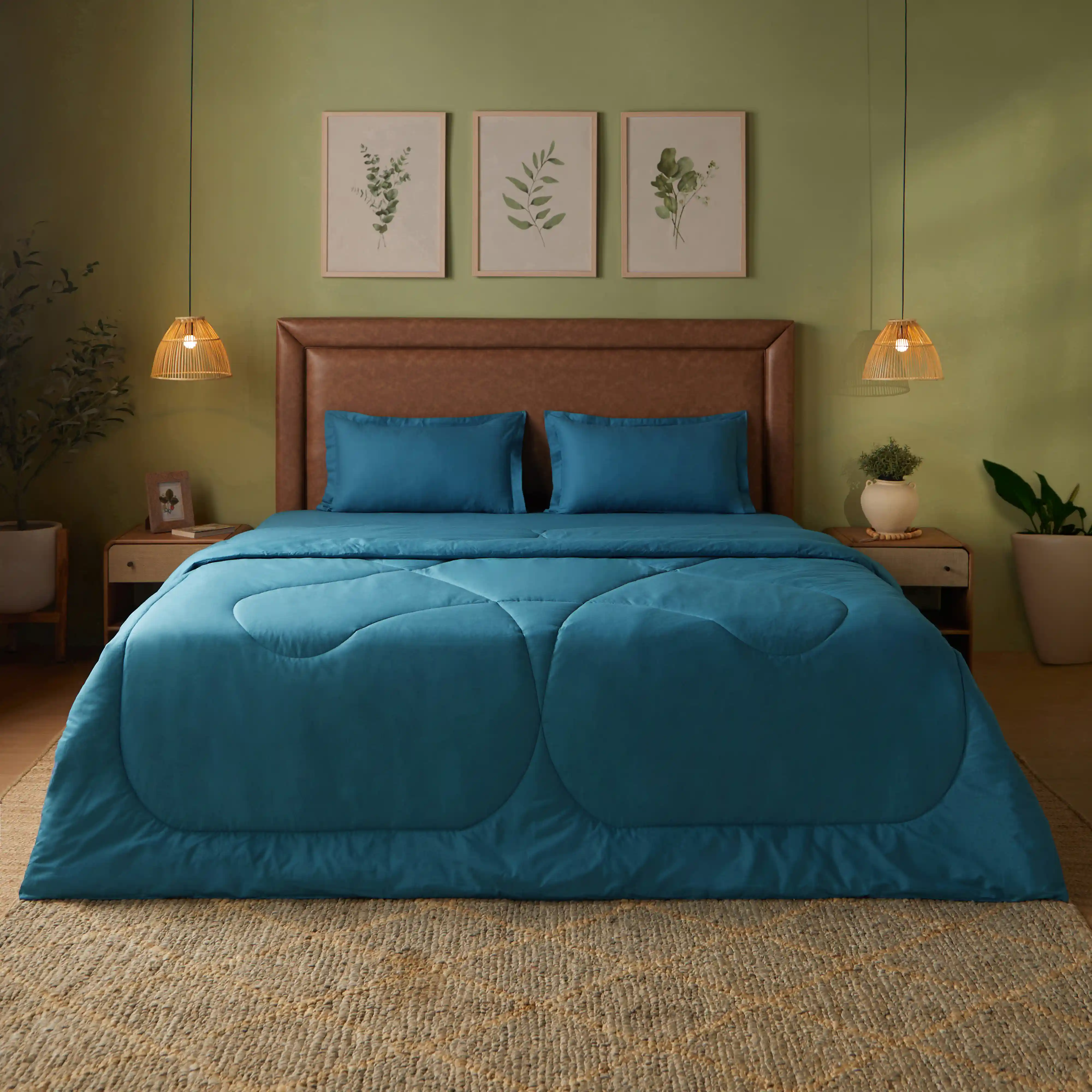 Paleto | Everyday Hues Cotton Solid Dyed 120GSM Comforter-Mineral - Image 7