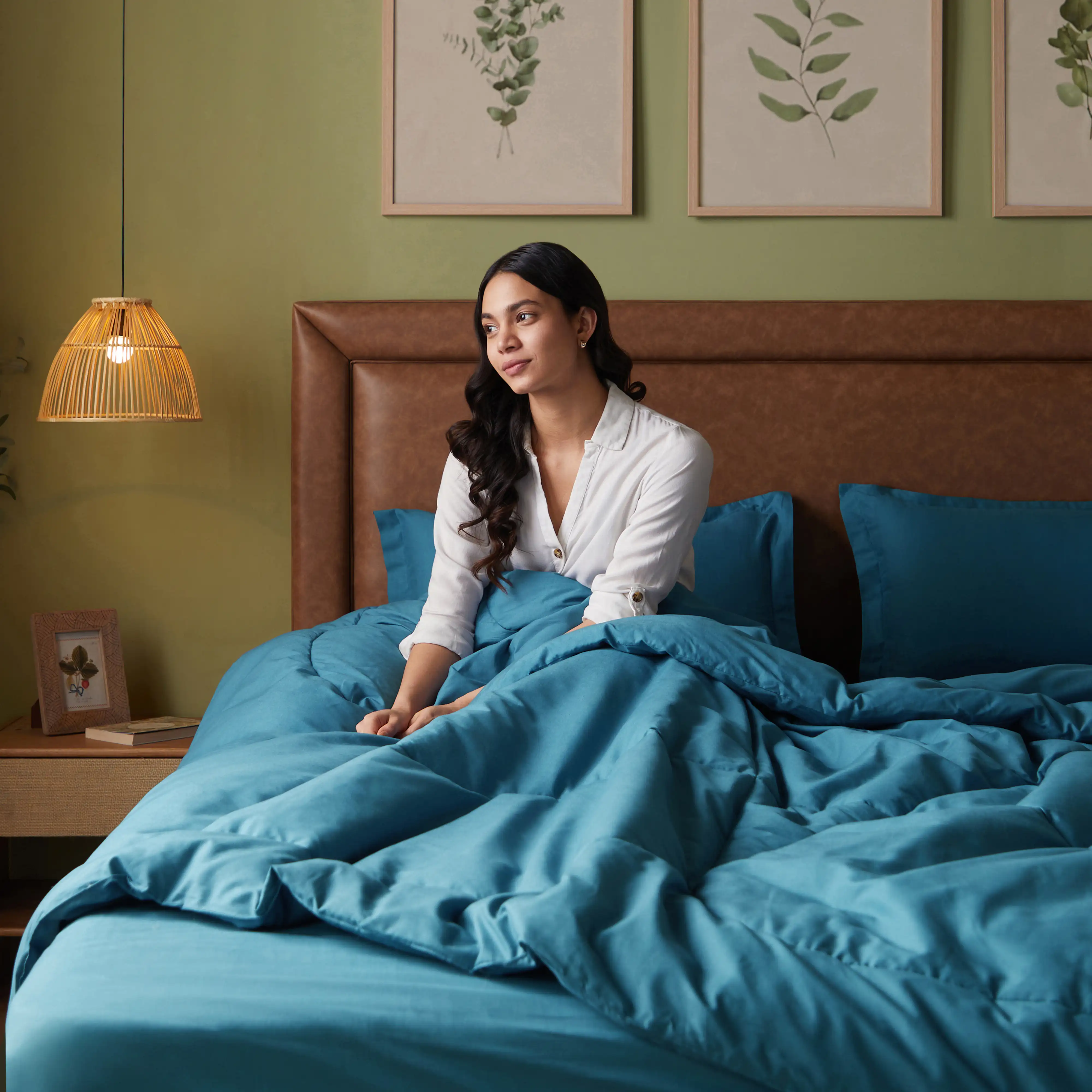Paleto | Everyday Hues Cotton Solid Dyed 120GSM Comforter-Mineral - Image 8
