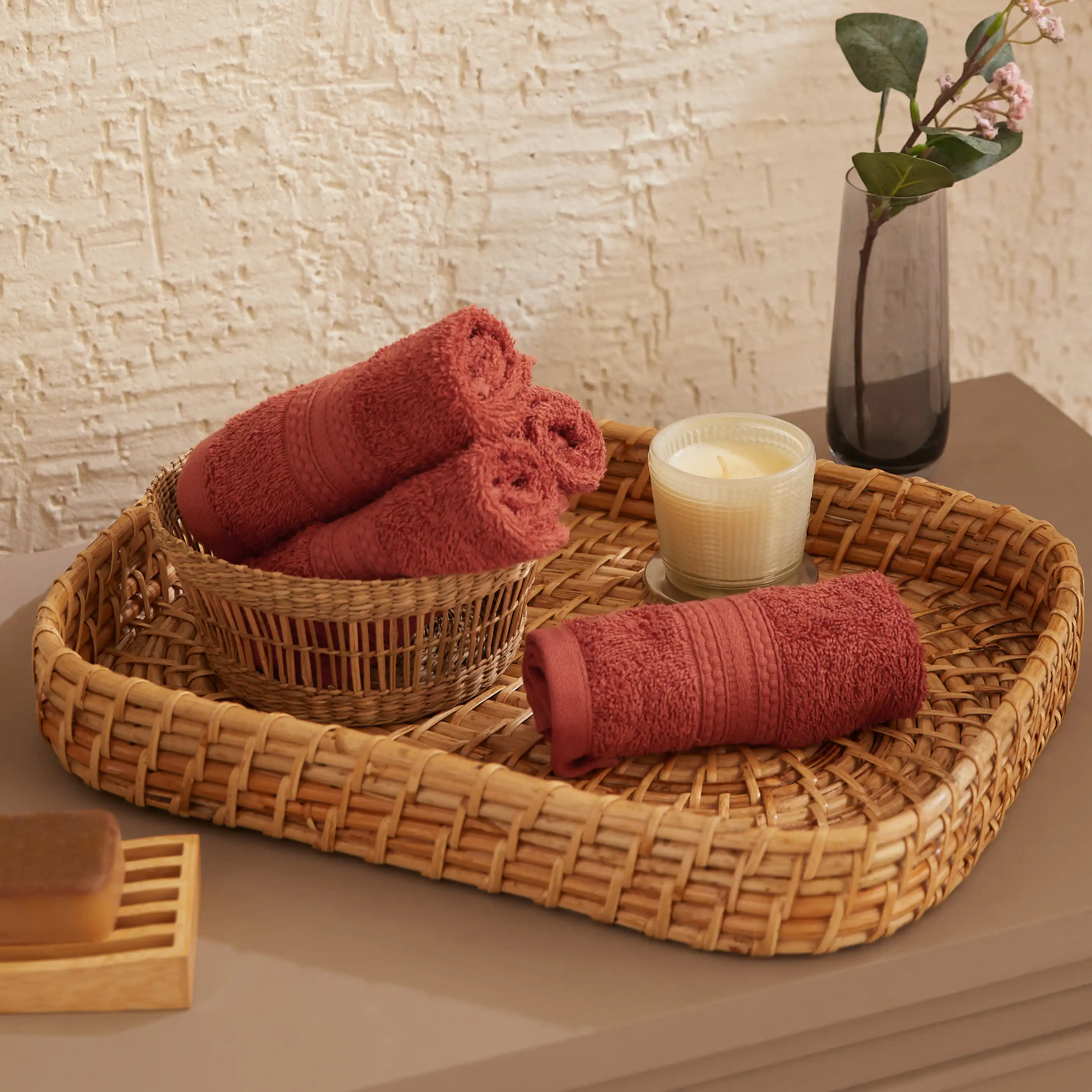 Paleto | Everyday Essentials Absorbent Ring Spun Cotton Terry Face Towels | Set of 4 - Image 11