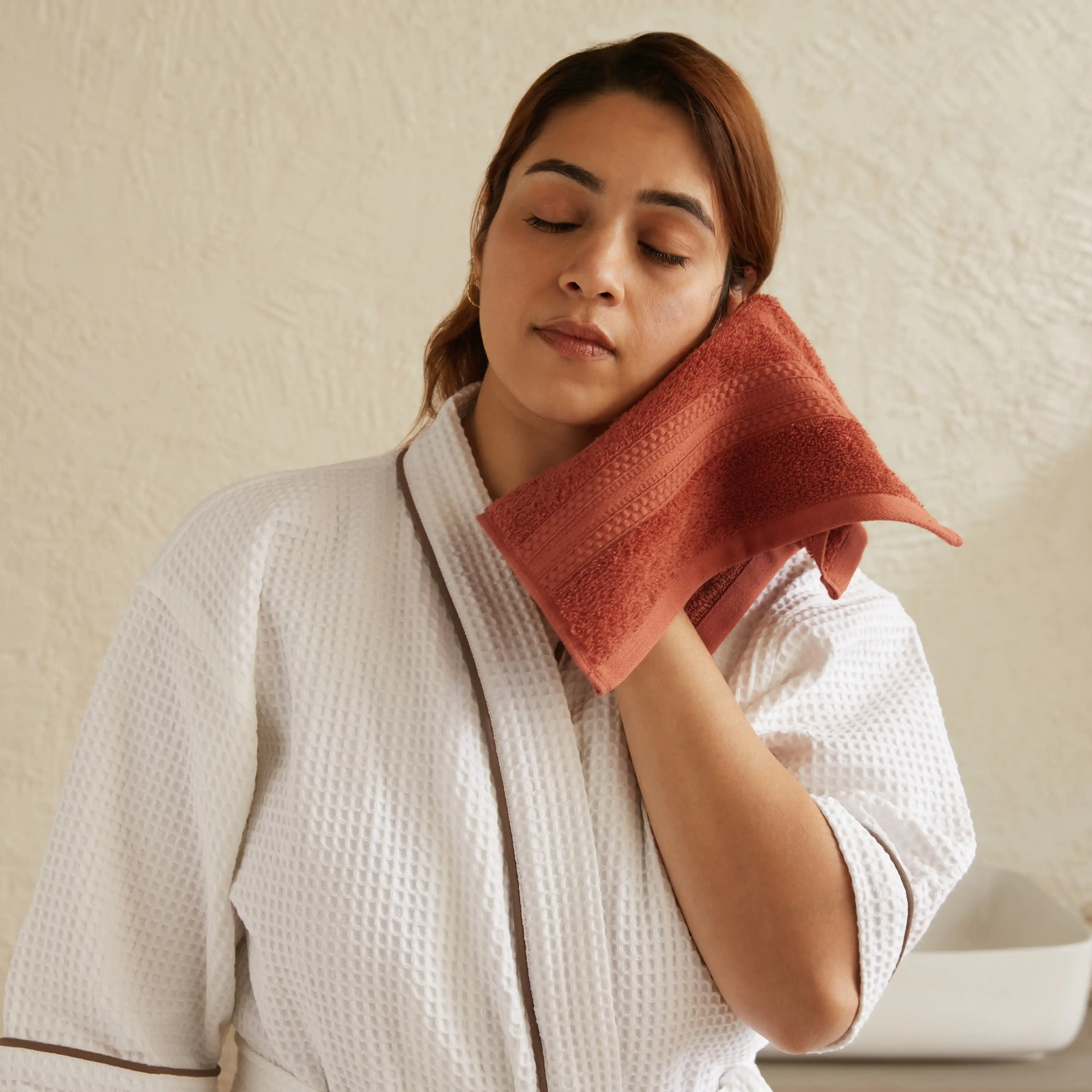 Paleto | Everyday Essentials Absorbent Ring Spun Cotton Terry Face Towels | Set of 4 - Image 12