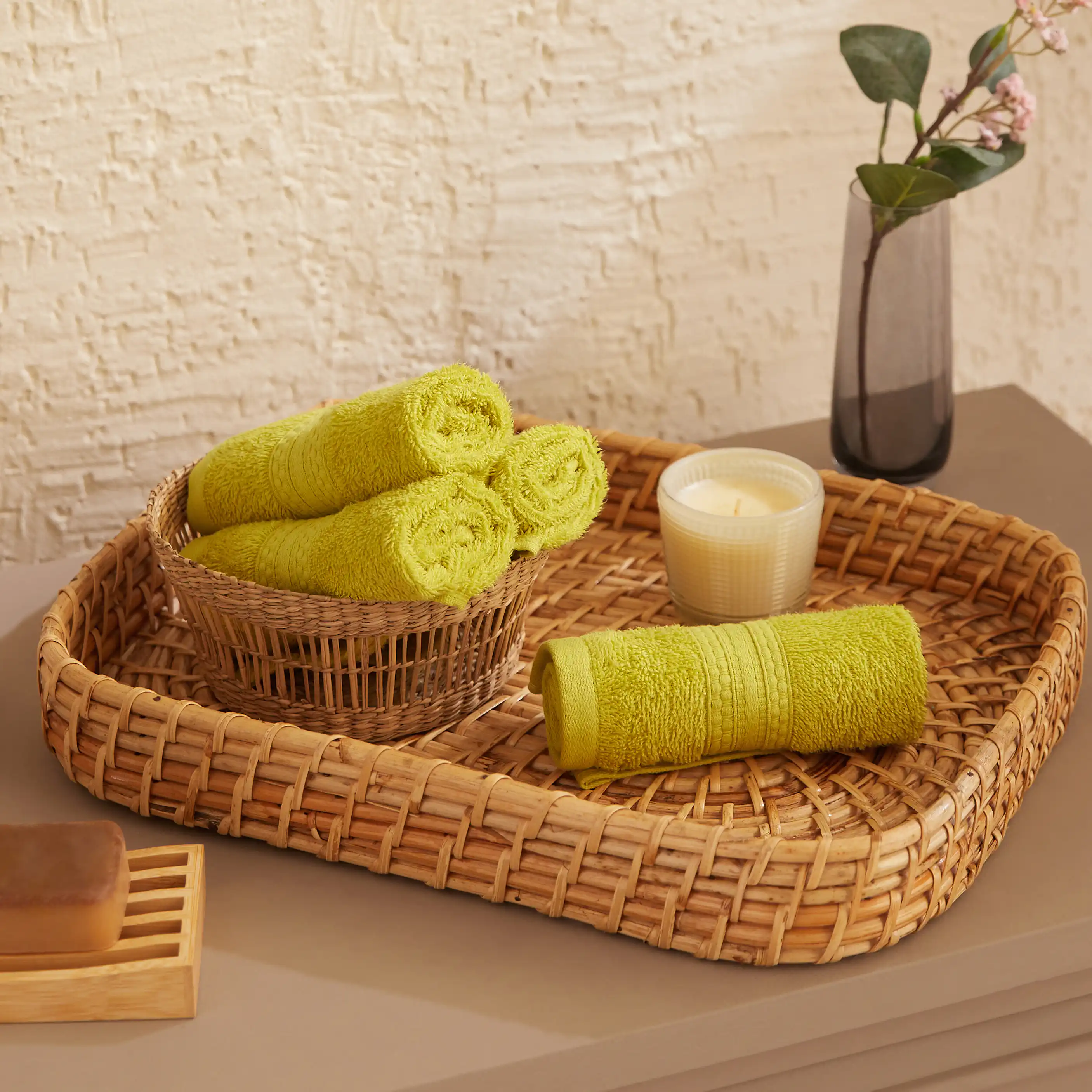 Paleto | Everyday Essentials Absorbent Ring Spun Cotton Terry Face Towels | Set of 4 - Image 16