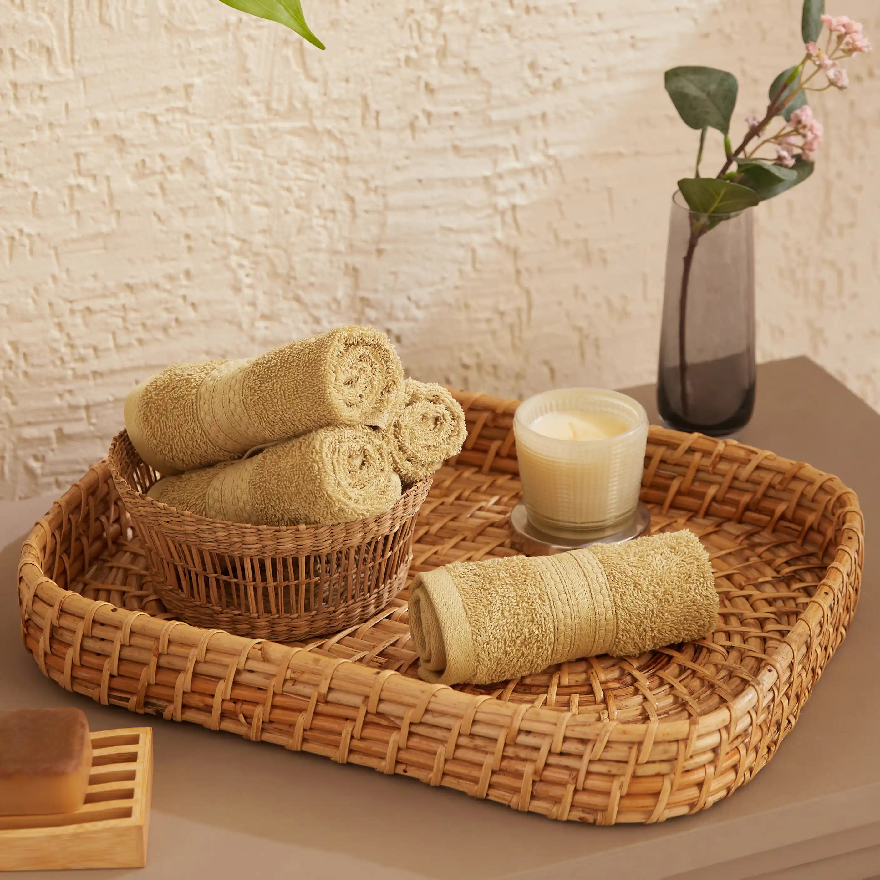 Paleto | Everyday Essentials Absorbent Ring Spun Cotton Terry Face Towels | Set of 4 - Image 21