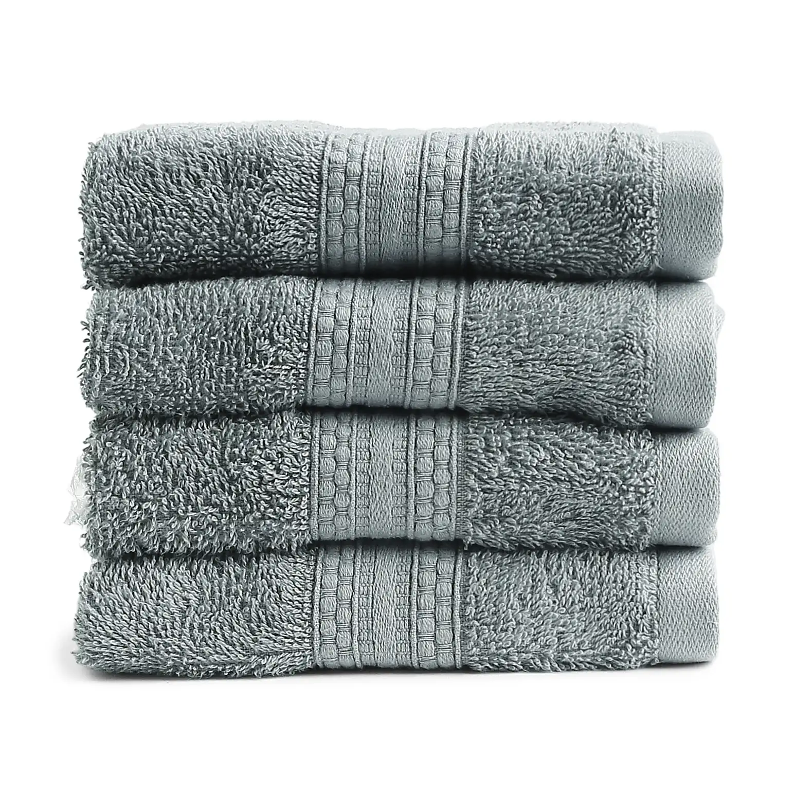 Paleto | Everyday Essentials Absorbent Ring Spun Cotton Terry Face Towels | Set of 4 - Image 28