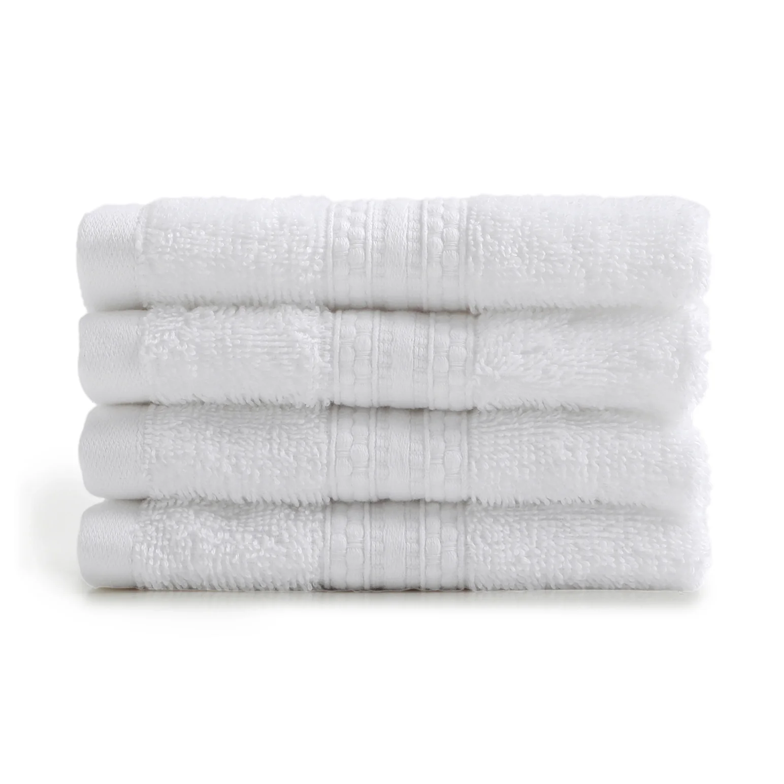 Paleto | Everyday Essentials Absorbent Ring Spun Cotton Terry Face Towels | Set of 4 - Image 3
