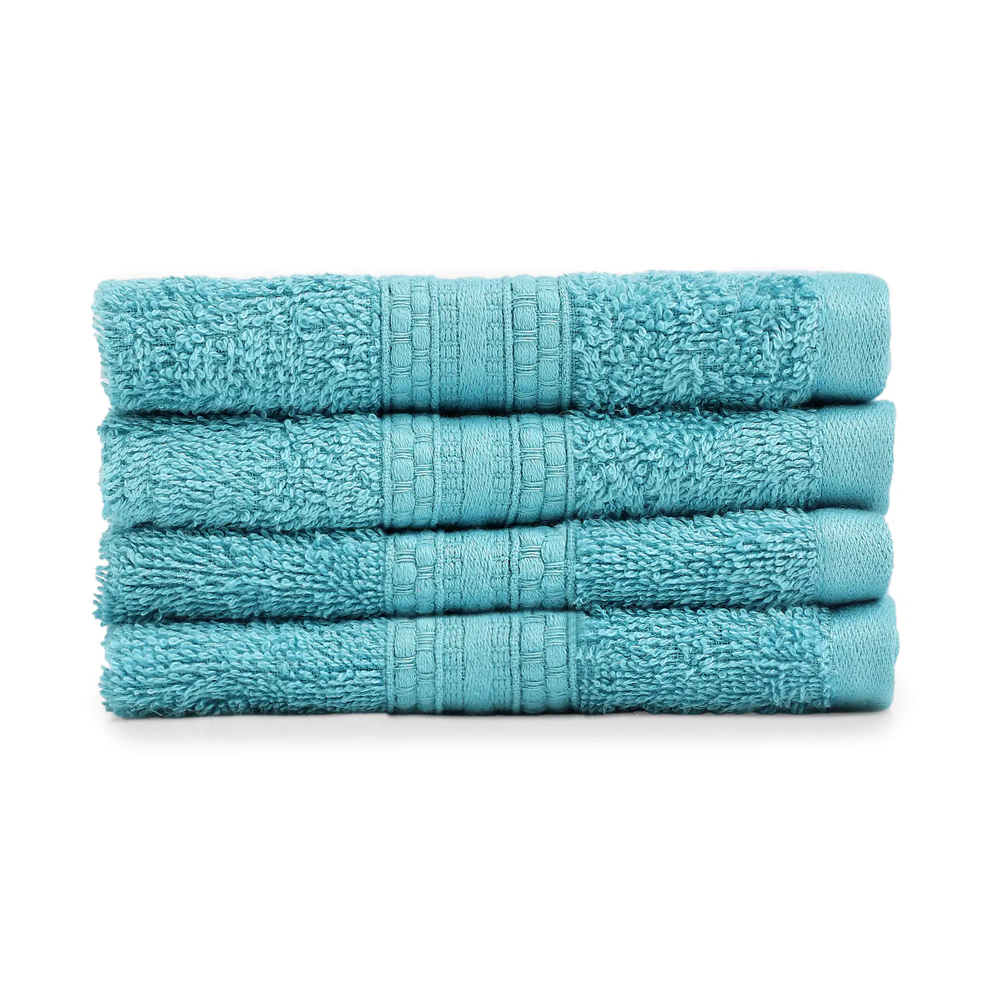 Paleto | Everyday Essentials Absorbent Ring Spun Cotton Terry Face Towels | Set of 4 - Image 33