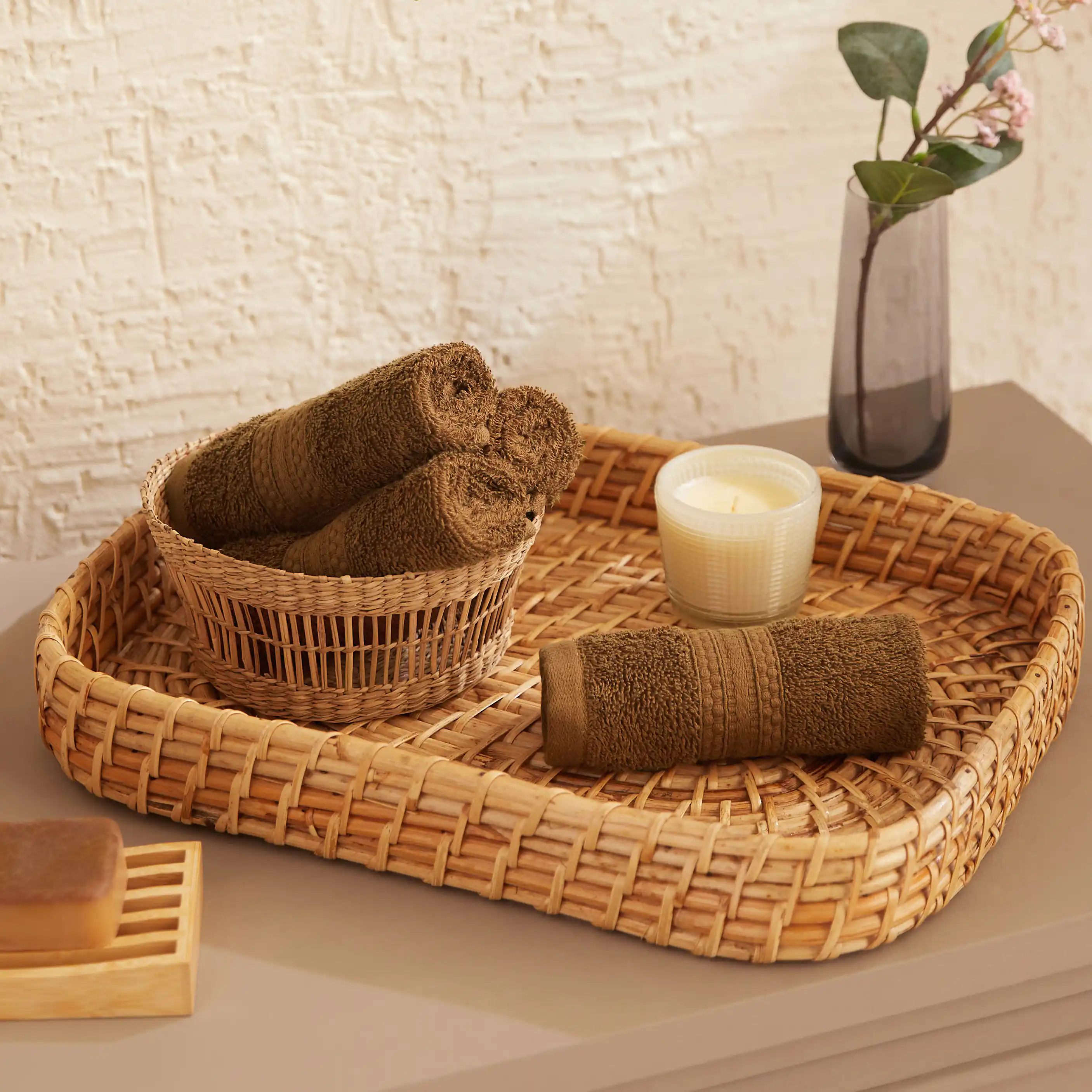 Paleto | Everyday Essentials Absorbent Ring Spun Cotton Terry Face Towels | Set of 4 - Image 36