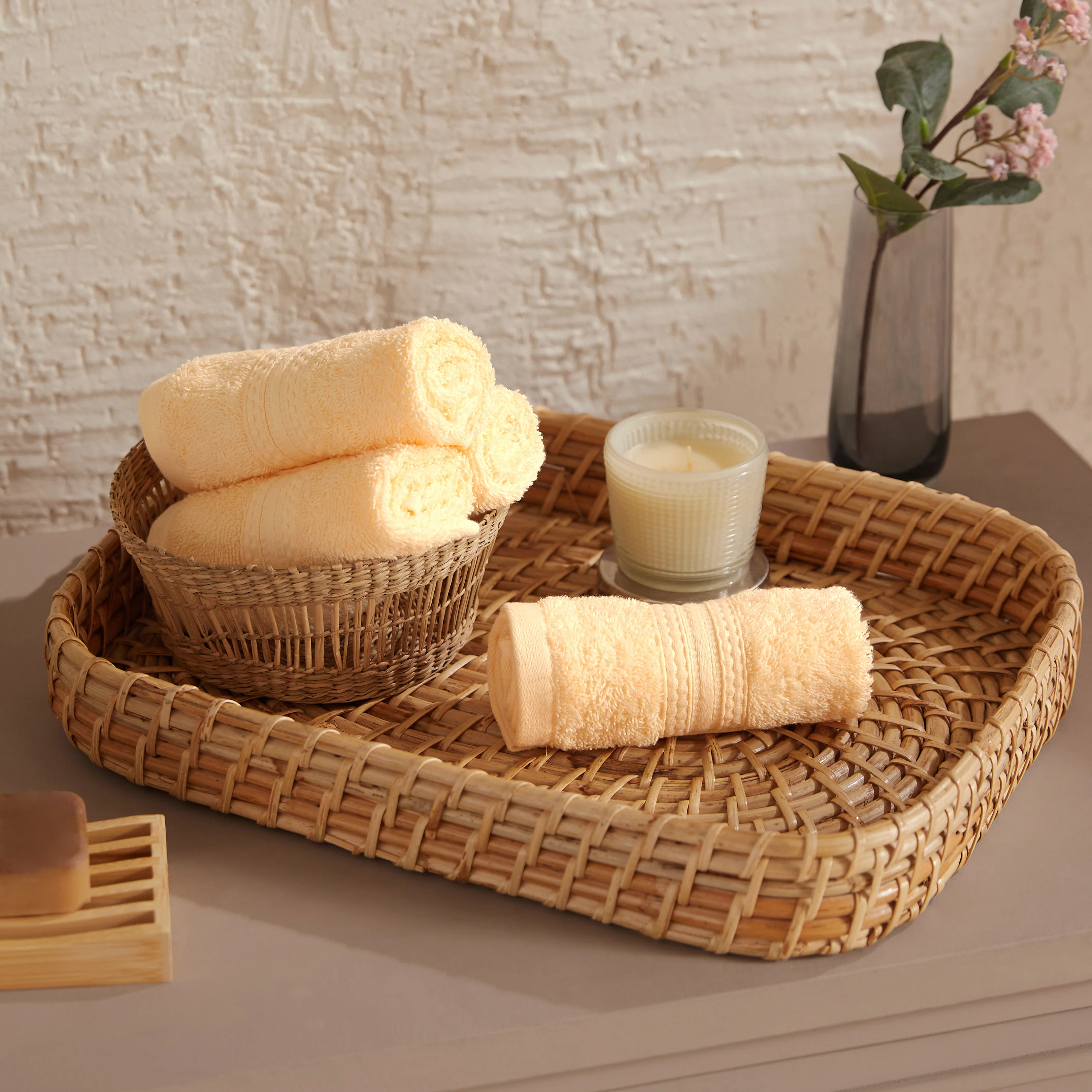 Paleto | Everyday Essentials Absorbent Ring Spun Cotton Terry Face Towels | Set of 4 - Image 41