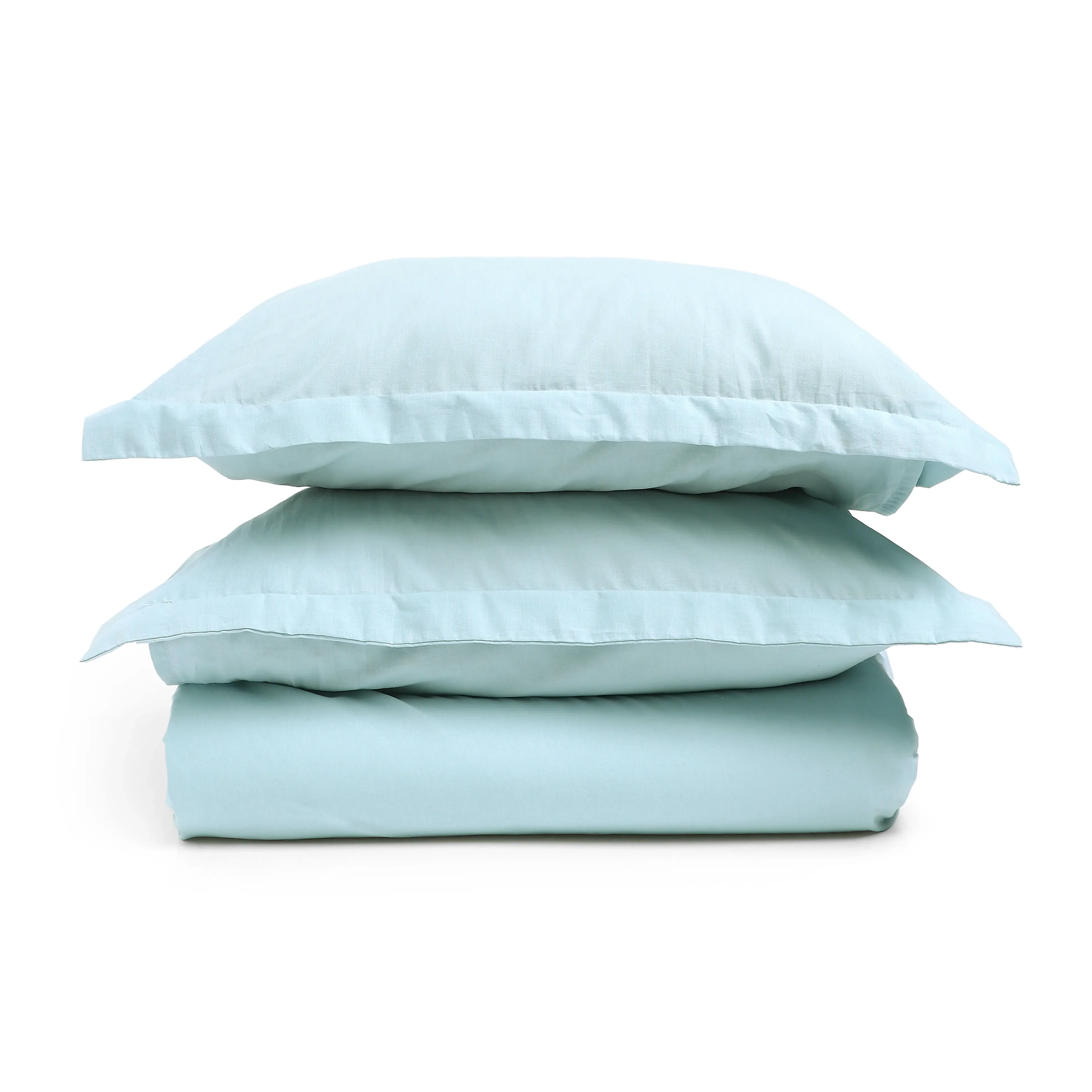 Paleto | Everyday Hues Solid Dyed Cotton Fitted Sheet Set-Blue Sky - Image 12