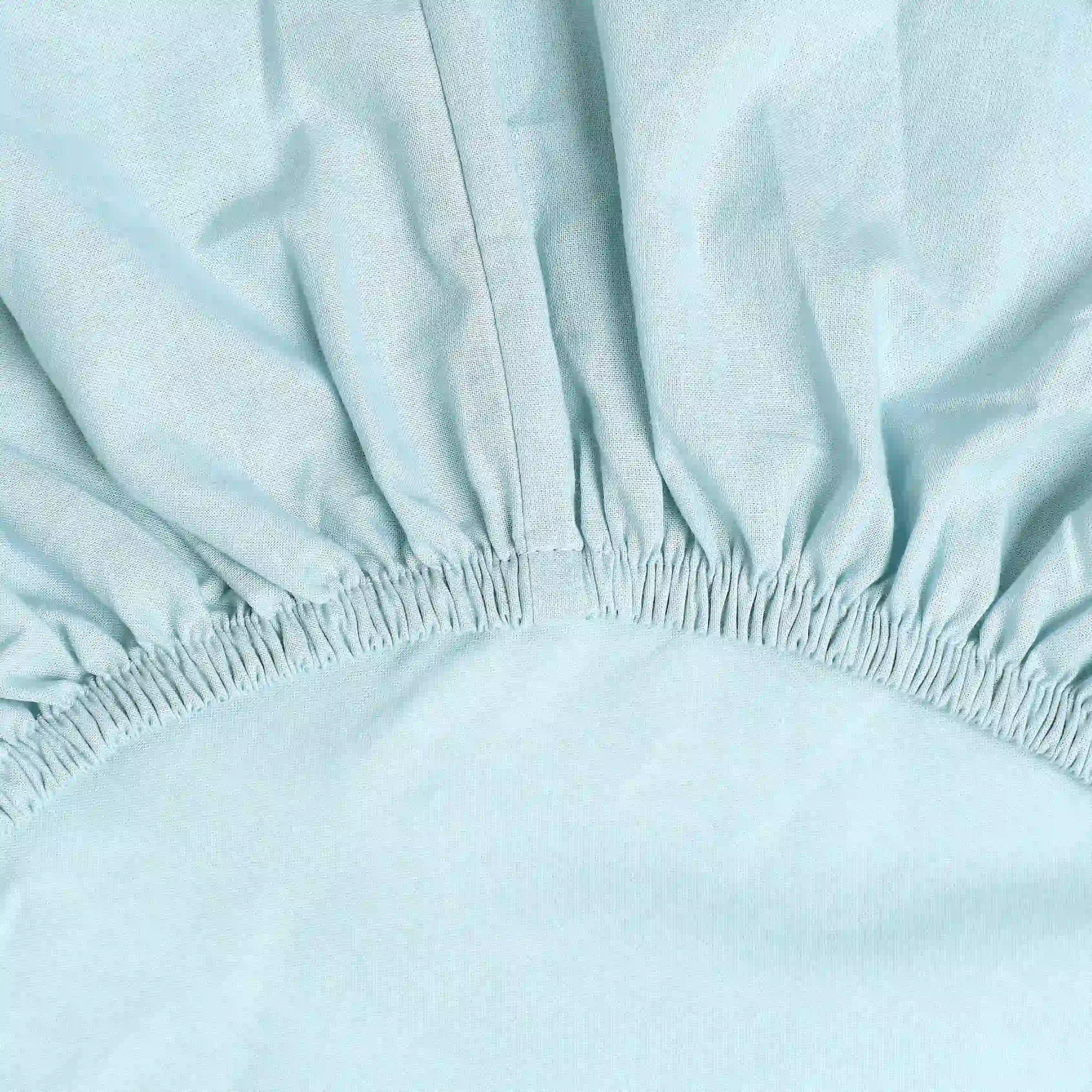 Paleto | Everyday Hues Solid Dyed Cotton Fitted Sheet Set-Blue Sky - Image 14