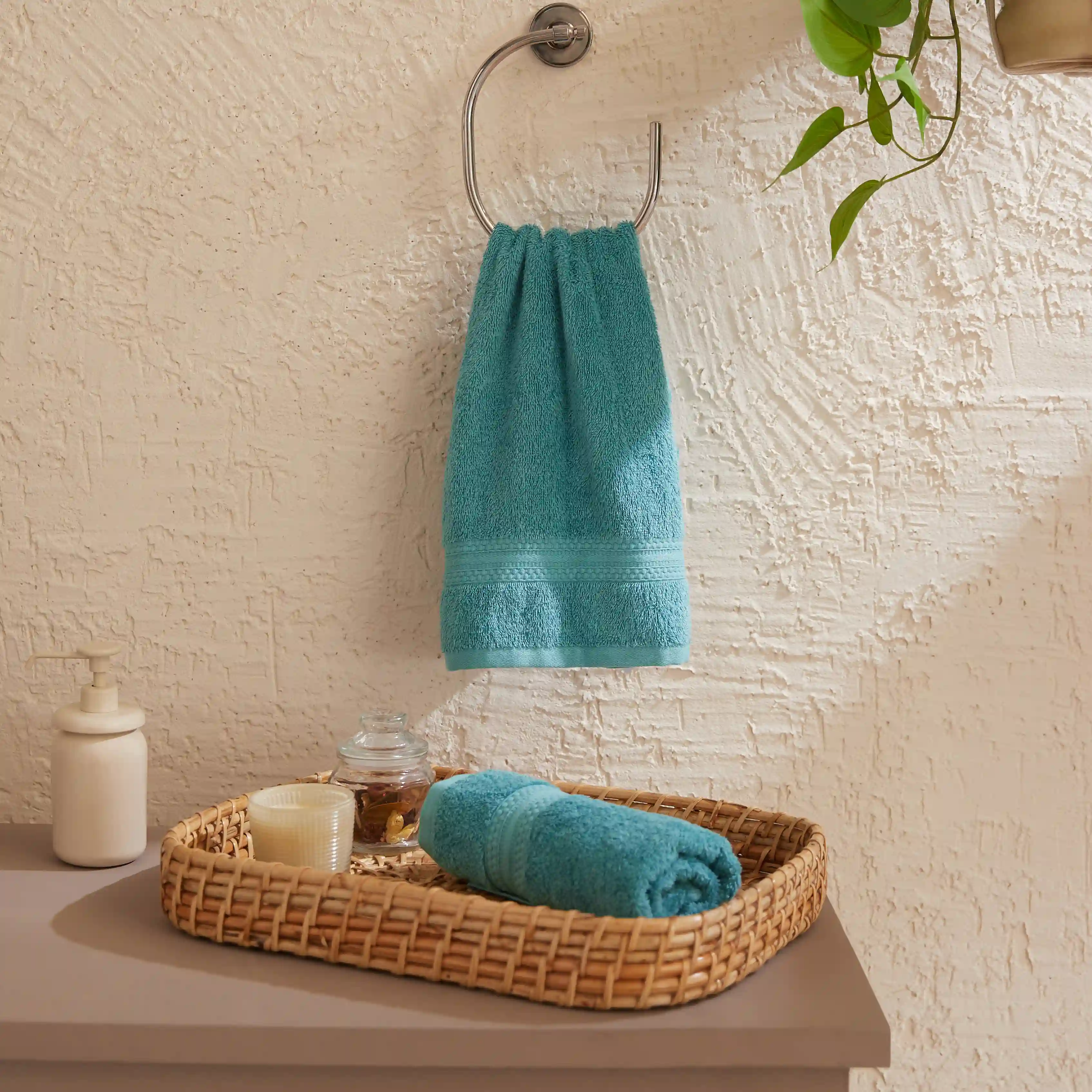 Paleto | Everyday Essentials Absorbent Ring Spun Cotton Terry Hand Towels | Set of 2 - Image 31