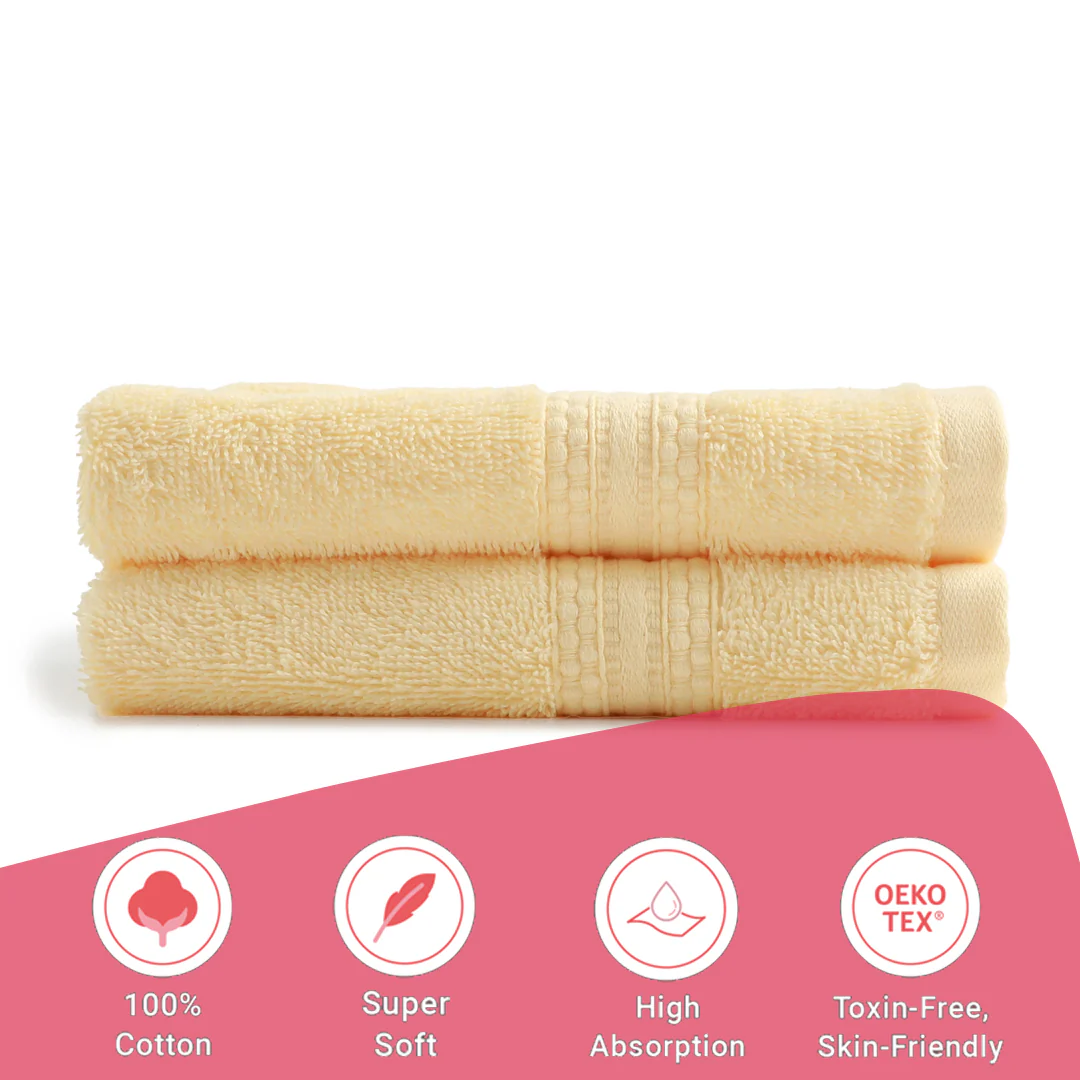 Paleto | Everyday Essentials Absorbent Ring Spun Cotton Terry Hand Towels | Set of 2 - Image 47