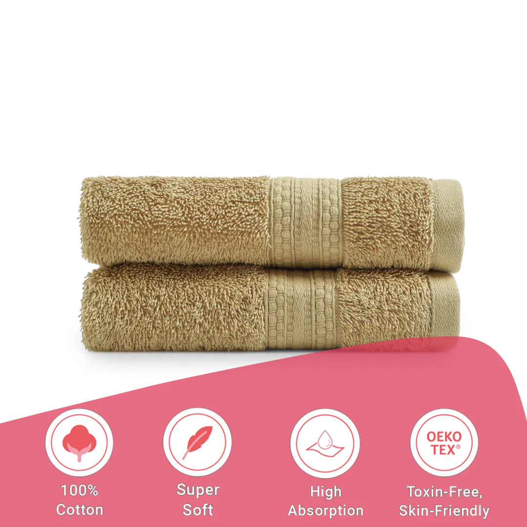 Paleto | Everyday Essentials Absorbent Ring Spun Cotton Terry Hand Towels | Set of 2 - Image 51