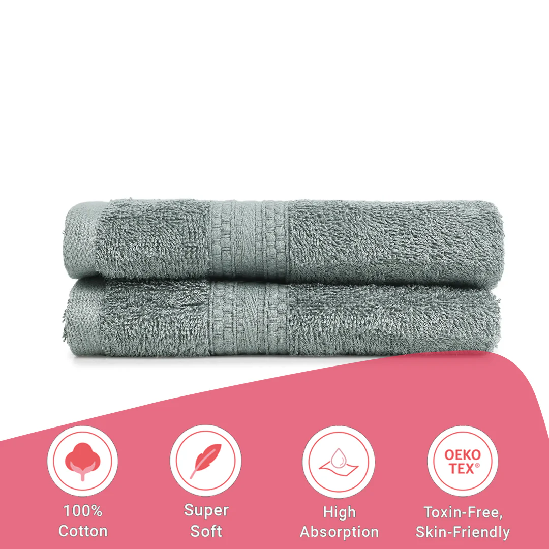 Paleto | Everyday Essentials Absorbent Ring Spun Cotton Terry Hand Towels | Set of 2 - Image 52