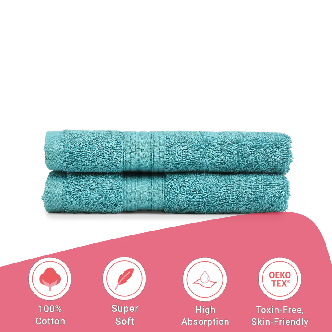 Paleto | Everyday Essentials Absorbent Ring Spun Cotton Terry Hand Towels | Set of 2 - Image 53