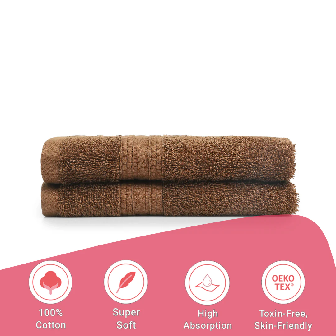 Paleto | Everyday Essentials Absorbent Ring Spun Cotton Terry Hand Towels | Set of 2 - Image 54