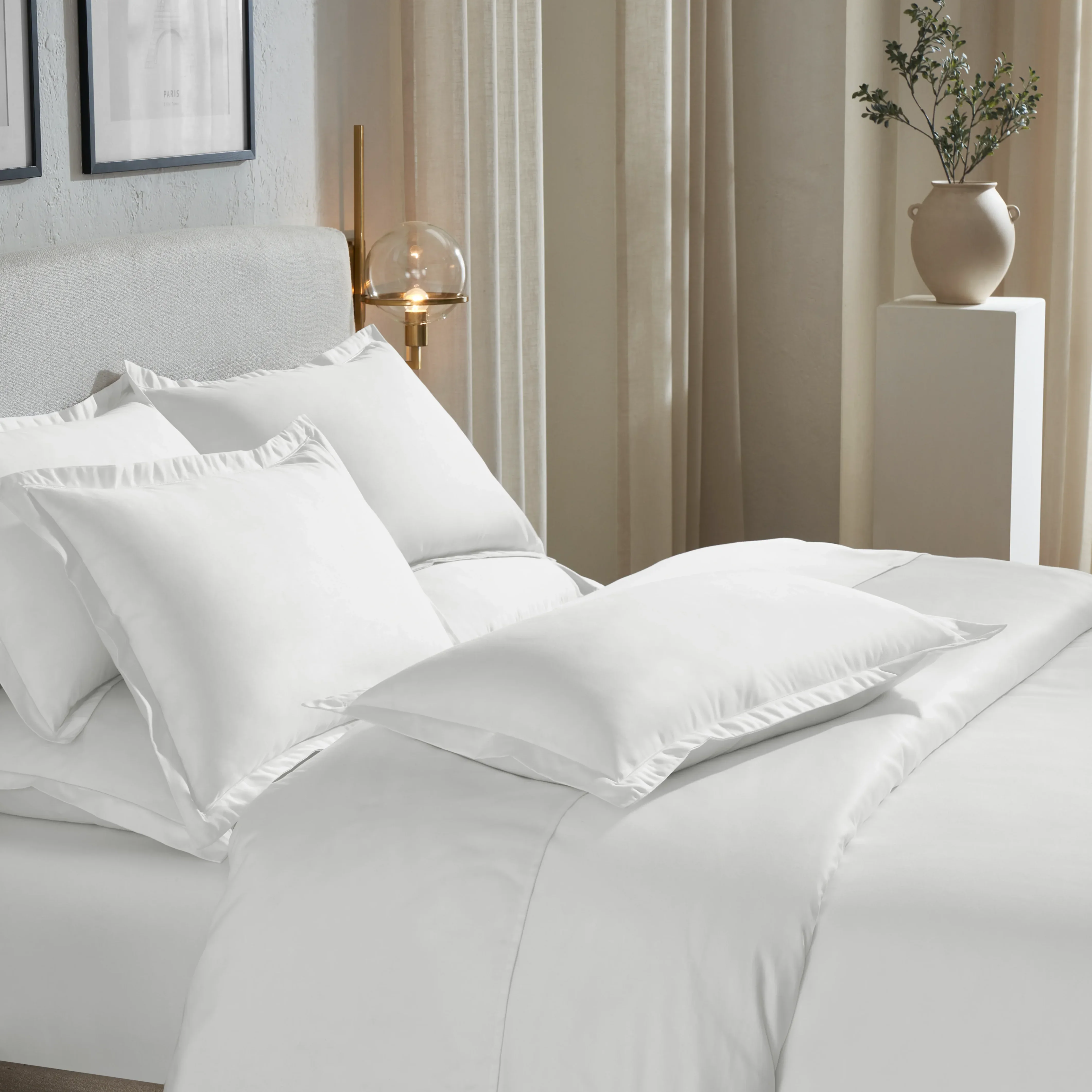 Pelushe | 800TC Long Staple Cotton Luxurious Super Soft Bedsheet Set | Pillow Cover with Merrow Hem Treatment - Image 3