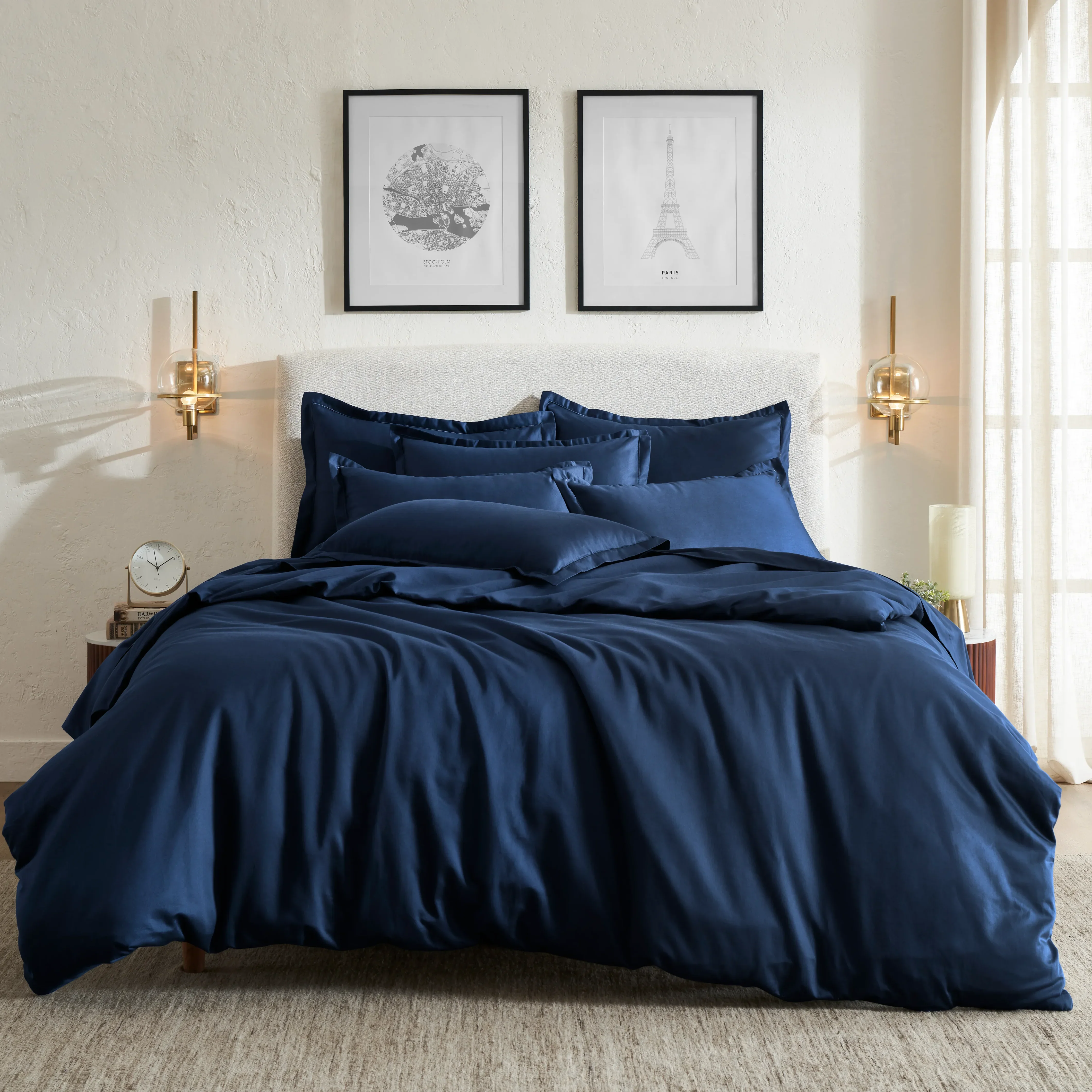 Pelushe | 800TC Long Staple Cotton Luxurious Super Soft Bedsheet Set | Pillow Cover with Merrow Hem Treatment - Image 32