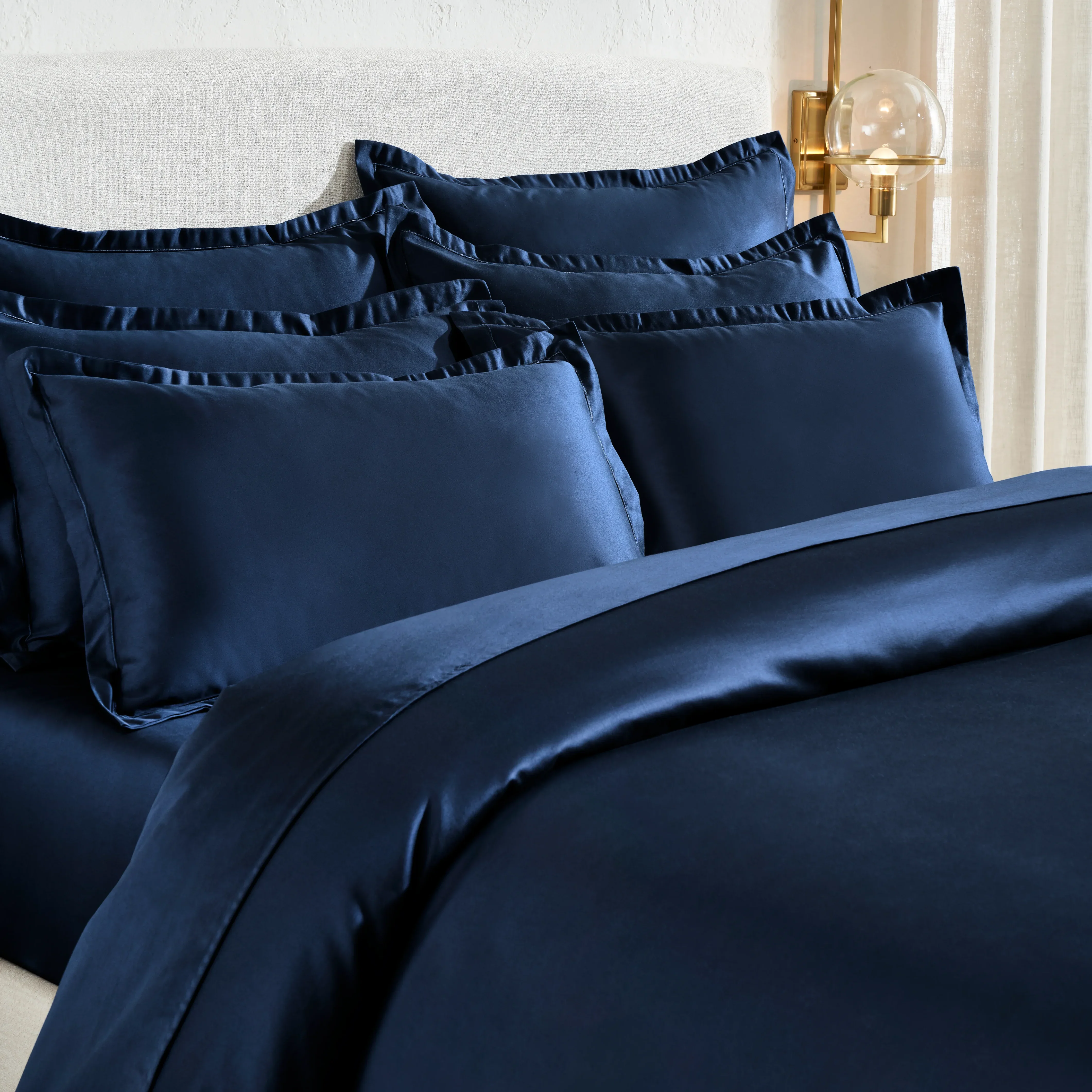 Pelushe | 800TC Long Staple Cotton Luxurious Super Soft Bedsheet Set | Pillow Cover with Merrow Hem Treatment - Image 34