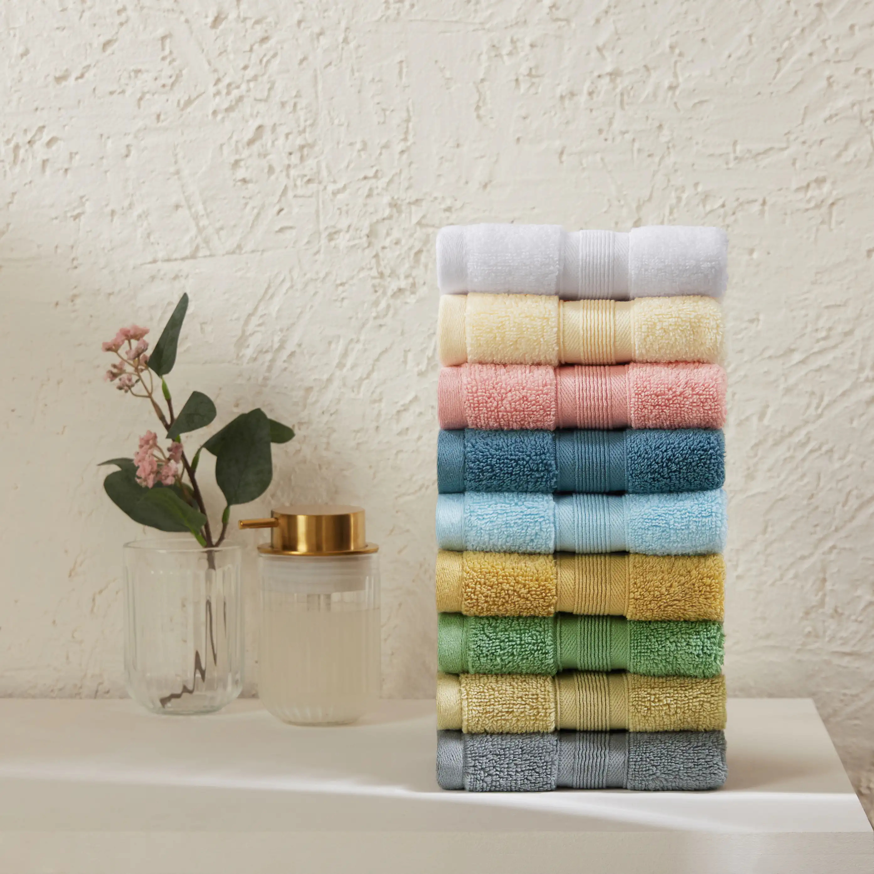 Pelushe | Super Absorbent & Luxurious Zero Twist Cotton Terry Face Towels | Set of 4 - Image 12
