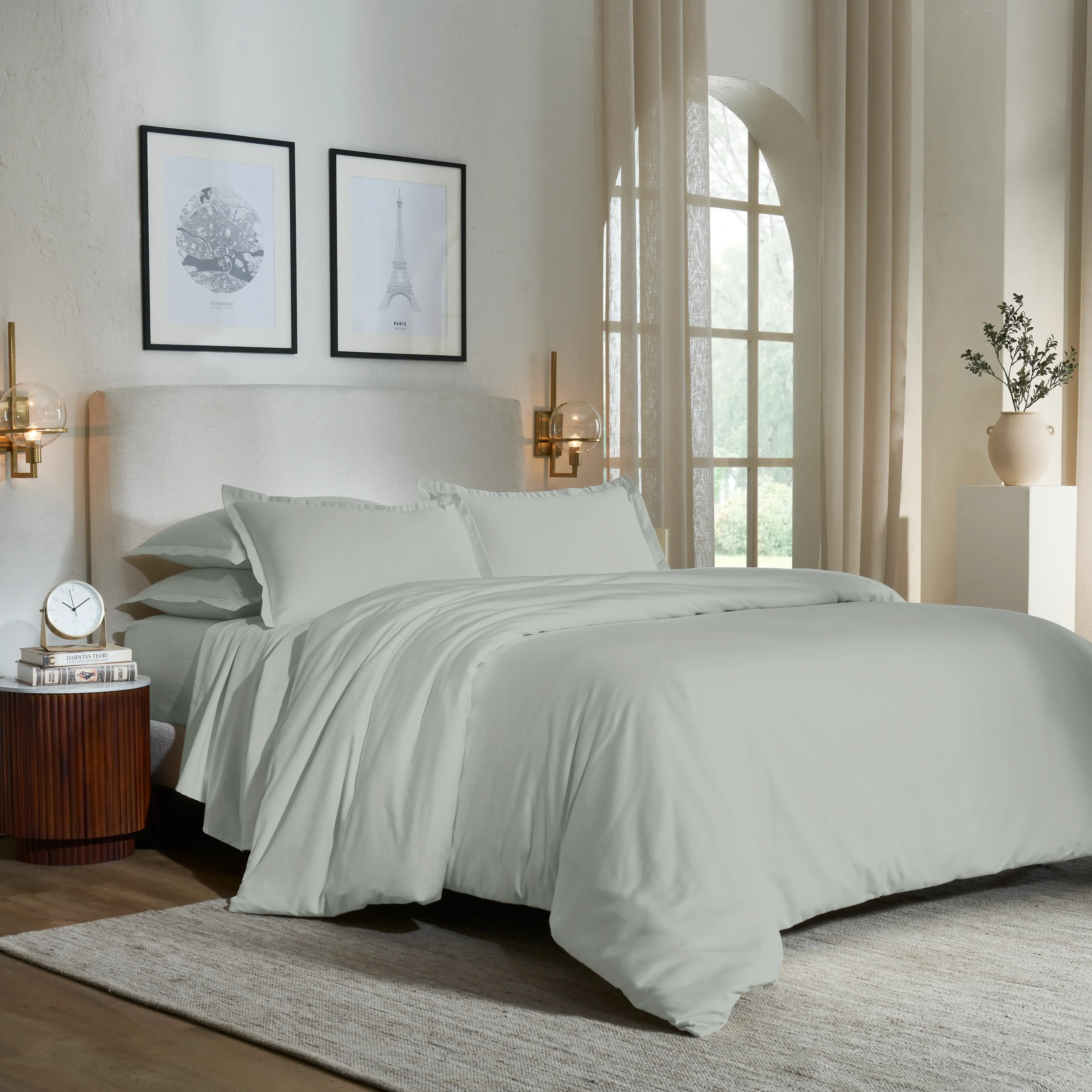 Pelushe | 800TC Long Staple Cotton Luxurious Super Soft Fitted Sheet Set | Pillow Cover with Merrow Hem Treatment - Image 13