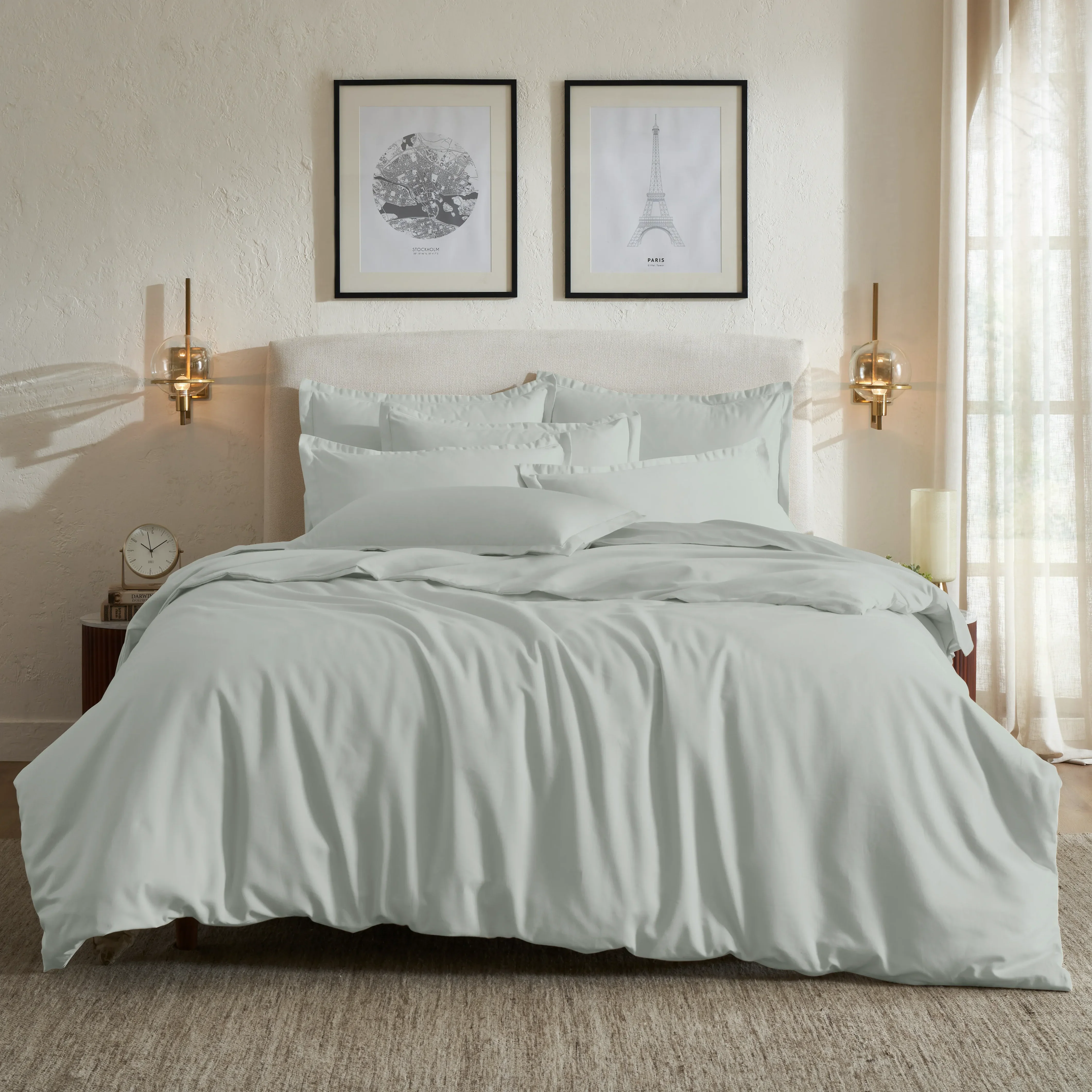 Pelushe | 800TC Long Staple Cotton Luxurious Super Soft Fitted Sheet Set | Pillow Cover with Merrow Hem Treatment - Image 14
