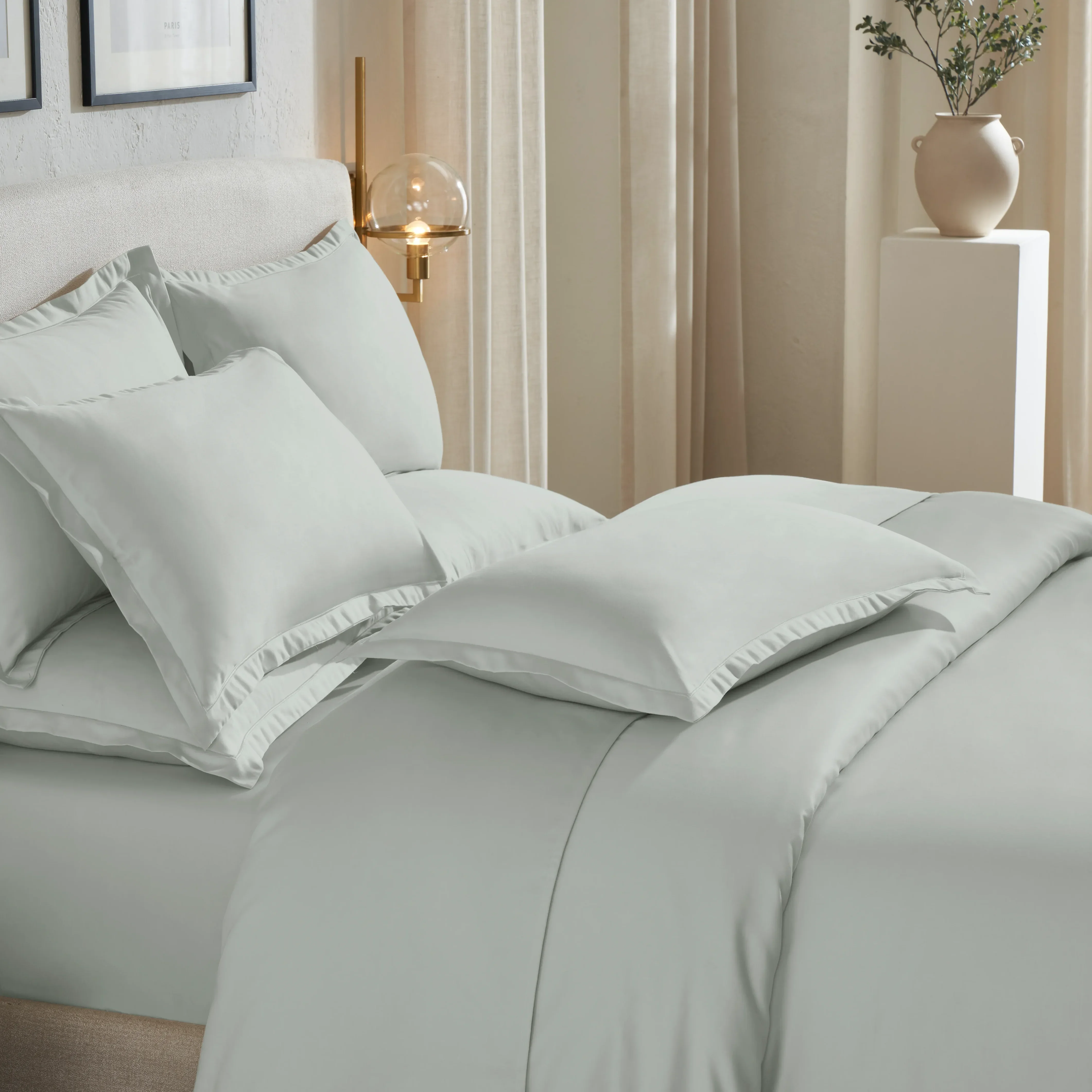 Pelushe | 800TC Long Staple Cotton Luxurious Super Soft Fitted Sheet Set | Pillow Cover with Merrow Hem Treatment - Image 15