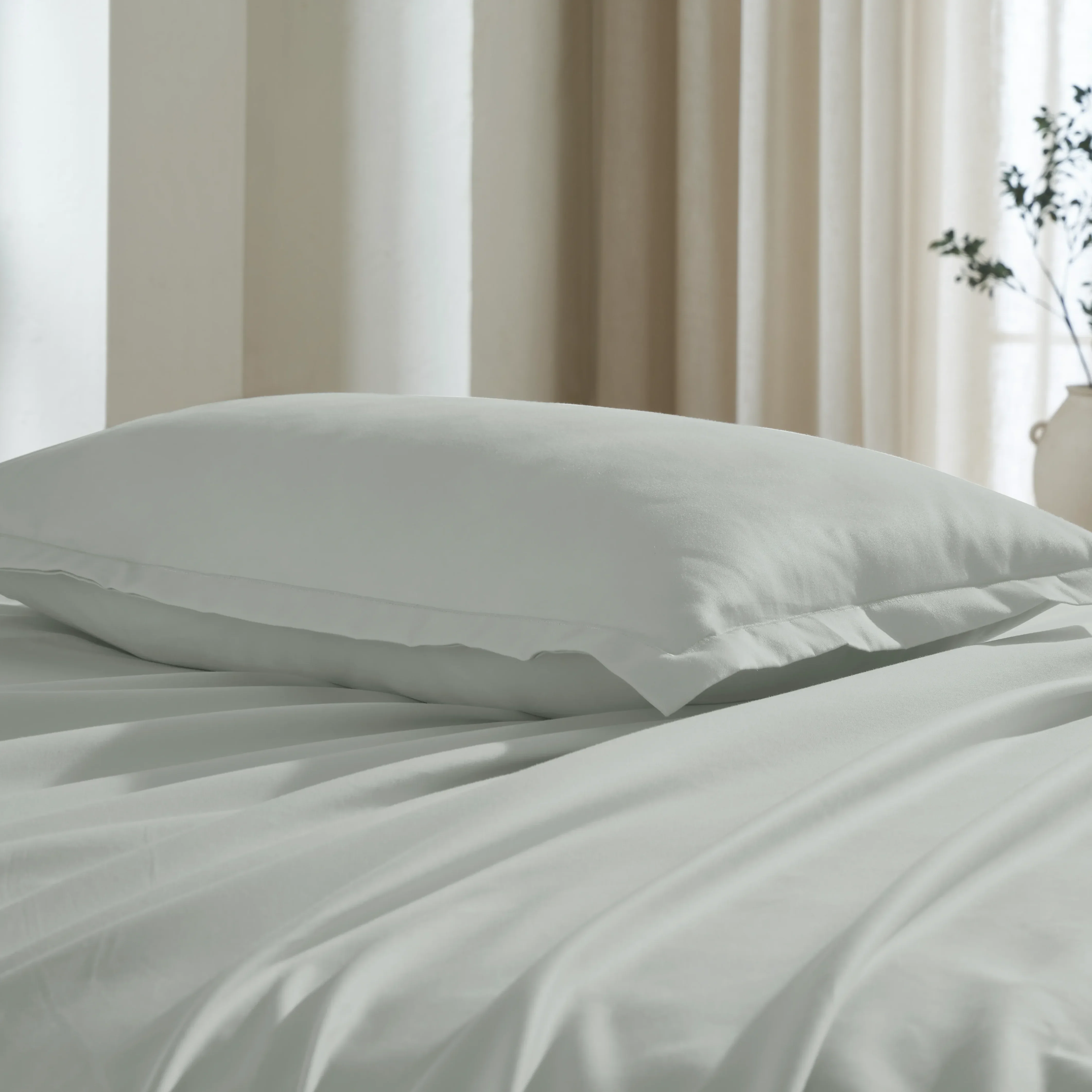 Pelushe | 800TC Long Staple Cotton Luxurious Super Soft Fitted Sheet Set | Pillow Cover with Merrow Hem Treatment - Image 17